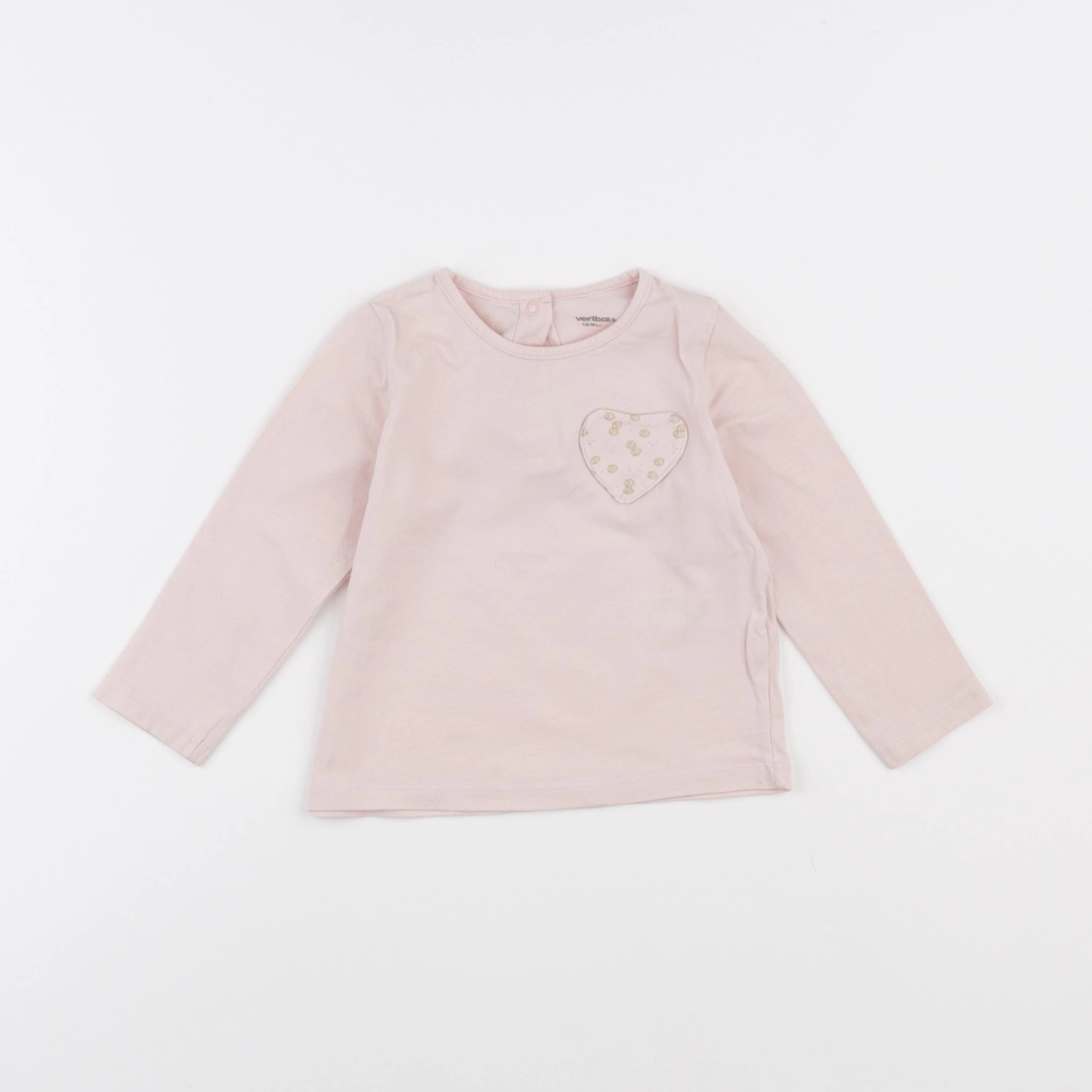 Vertbaudet - tee-shirt rose - 18 mois