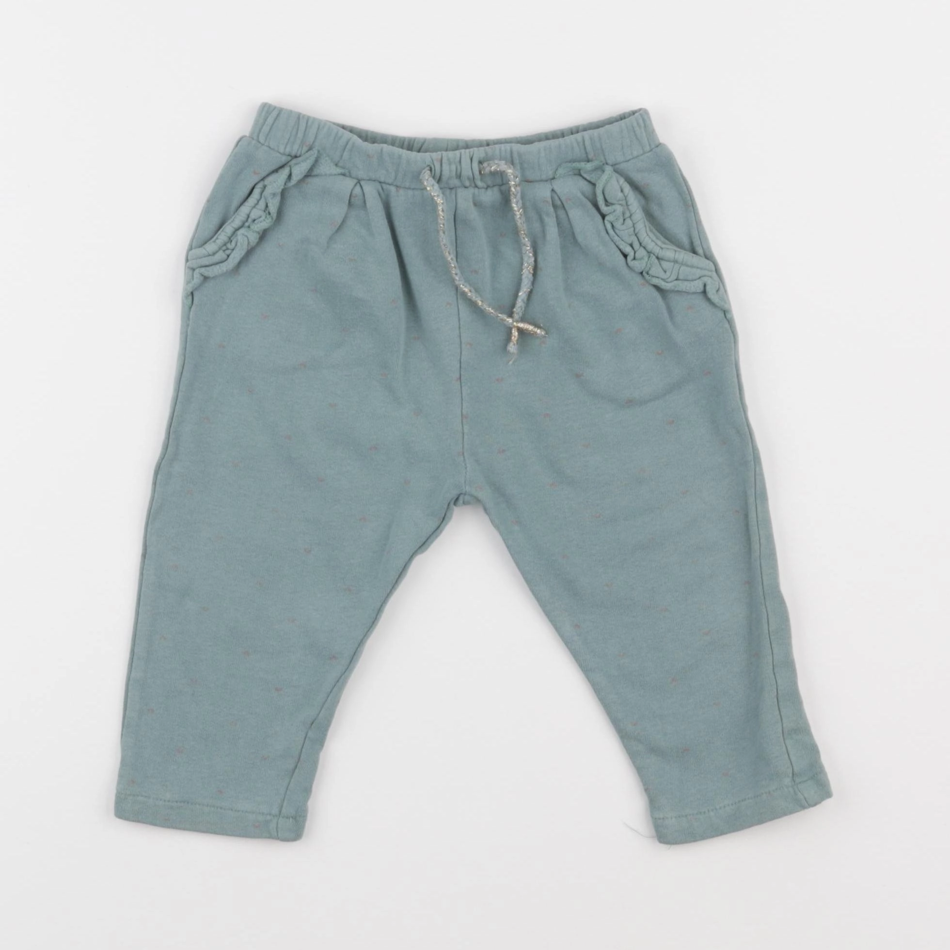 Vertbaudet - pantalon vert - 18 mois