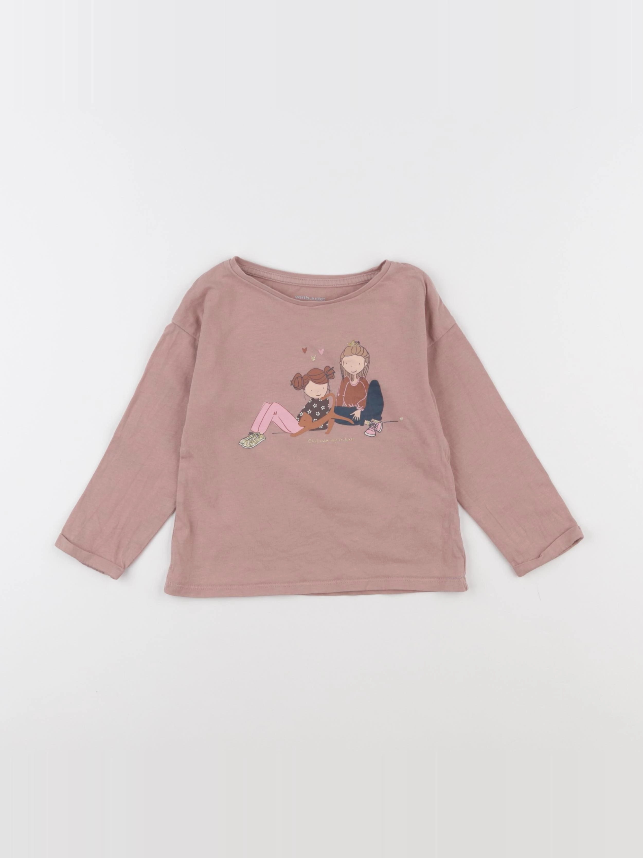 Vertbaudet - tee-shirt rose - 3 ans