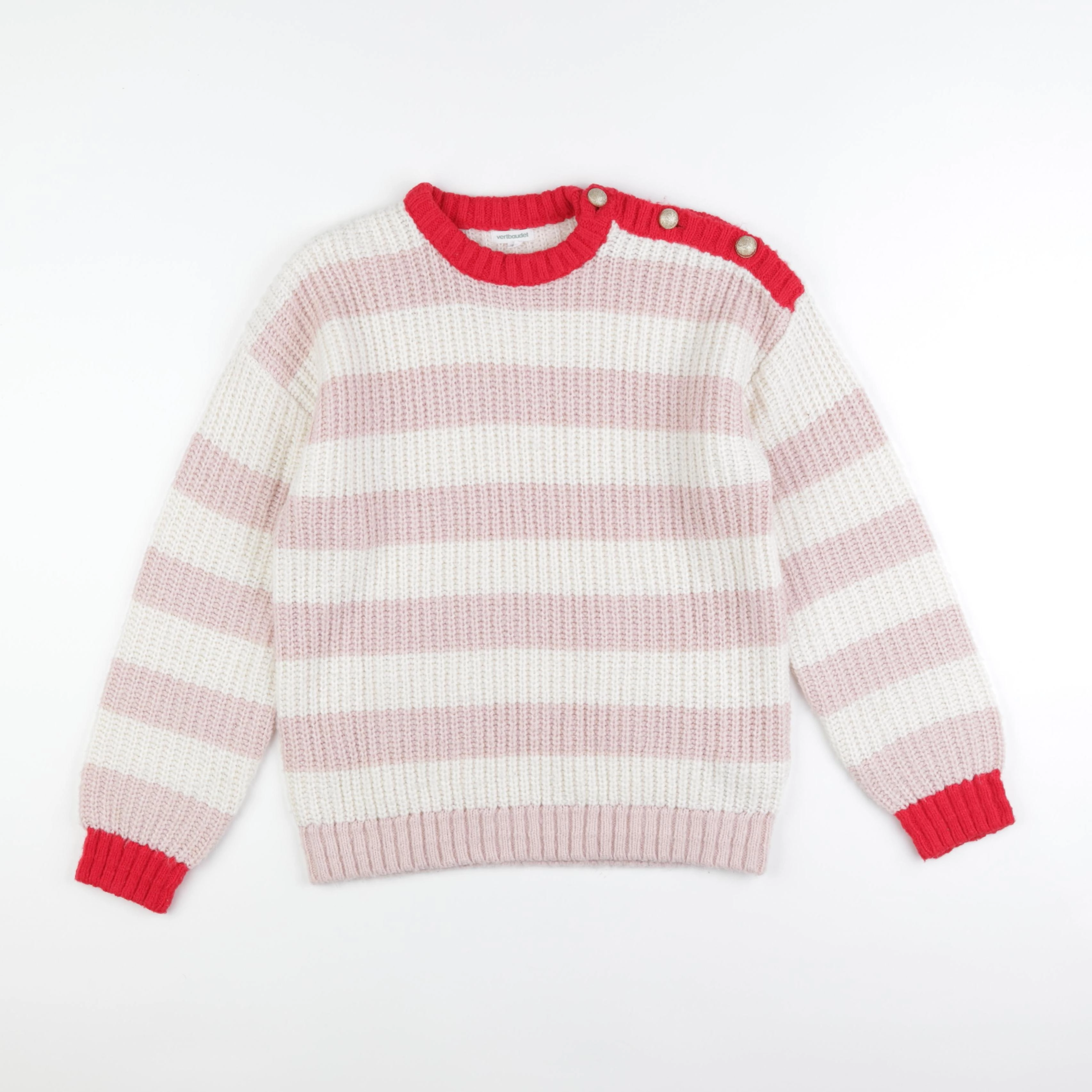 Vertbaudet - pull blanc - 14 ans