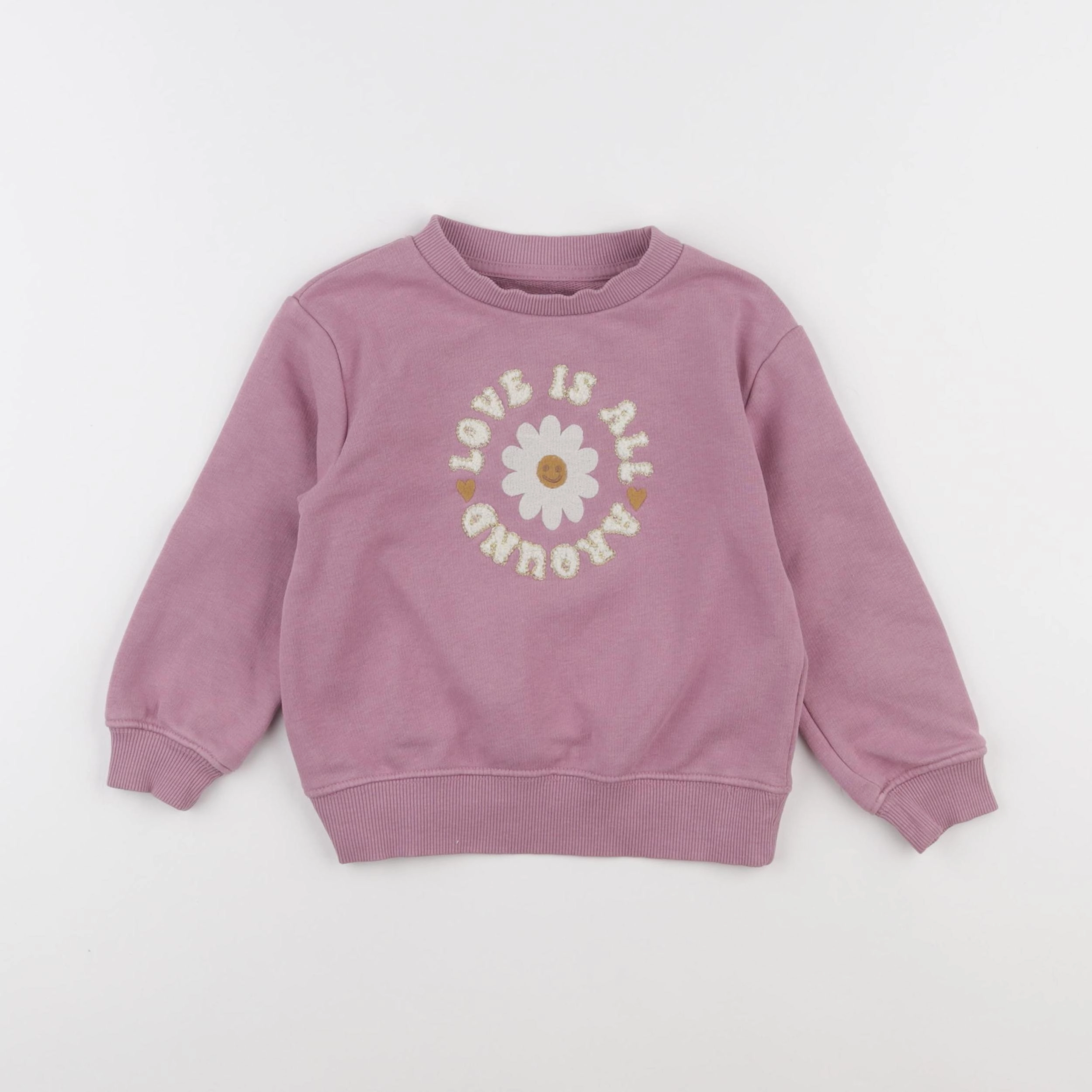Vertbaudet - sweat violet - 3 ans