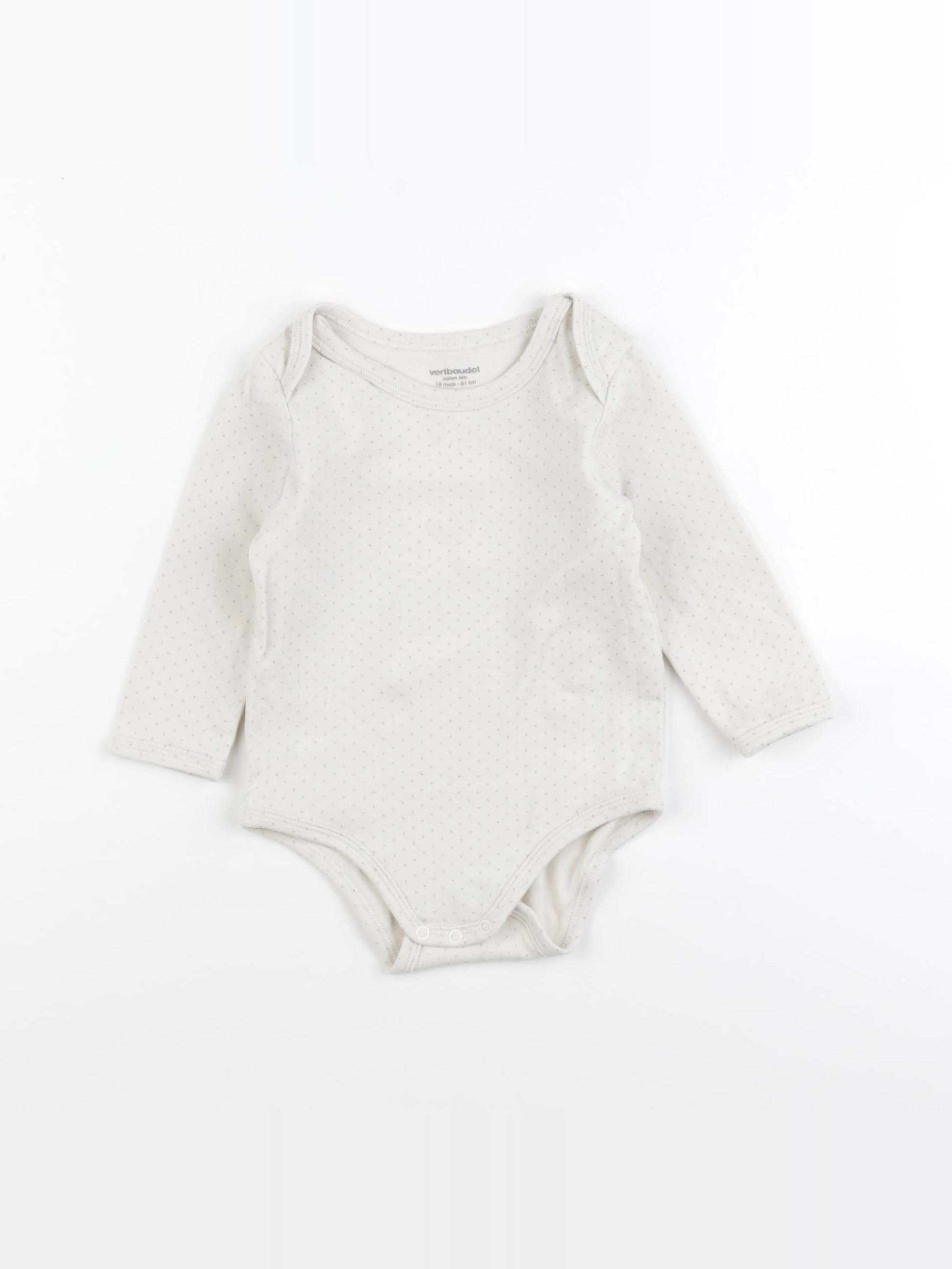 Vertbaudet - body blanc - 18 mois