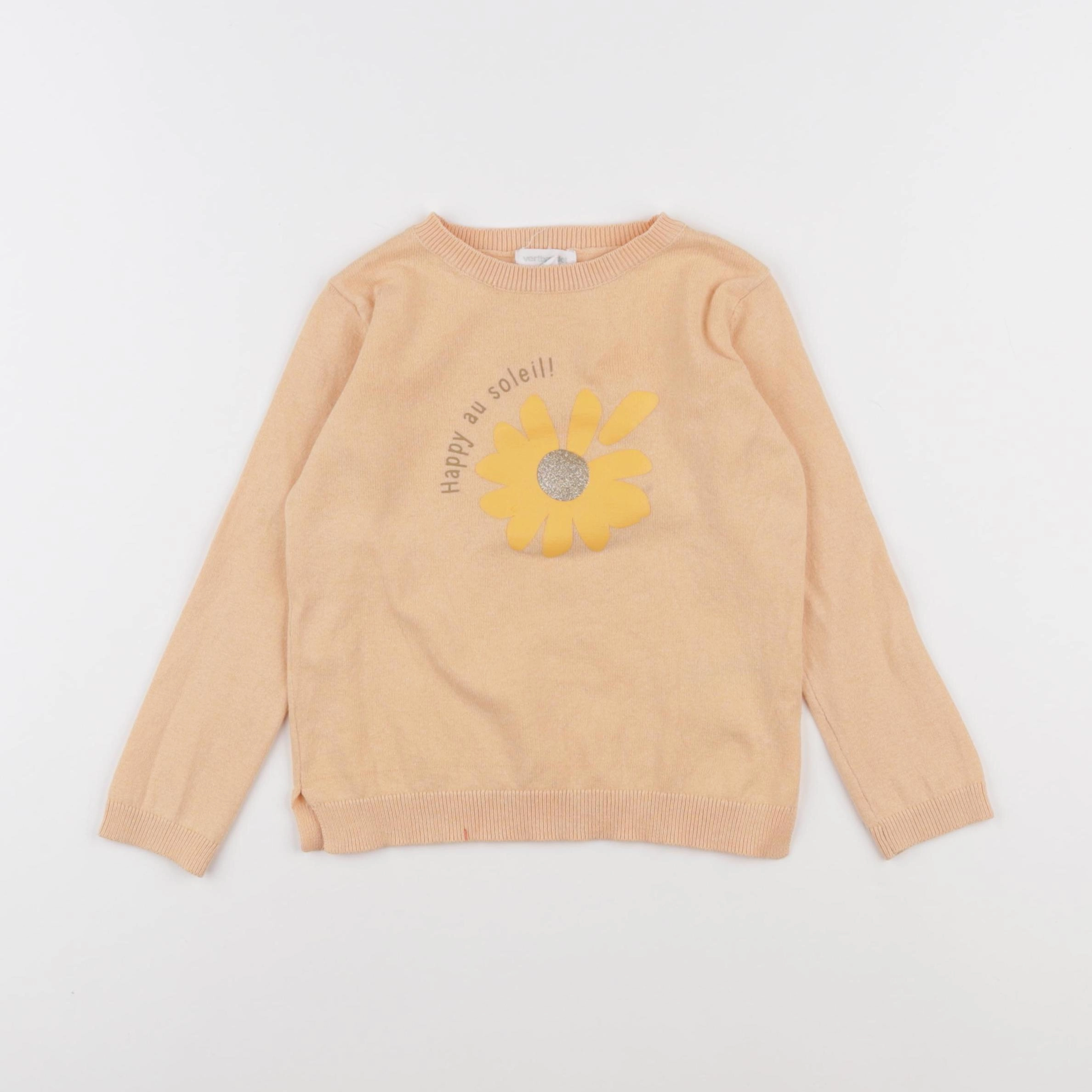 Vertbaudet - pull orange - 3 ans