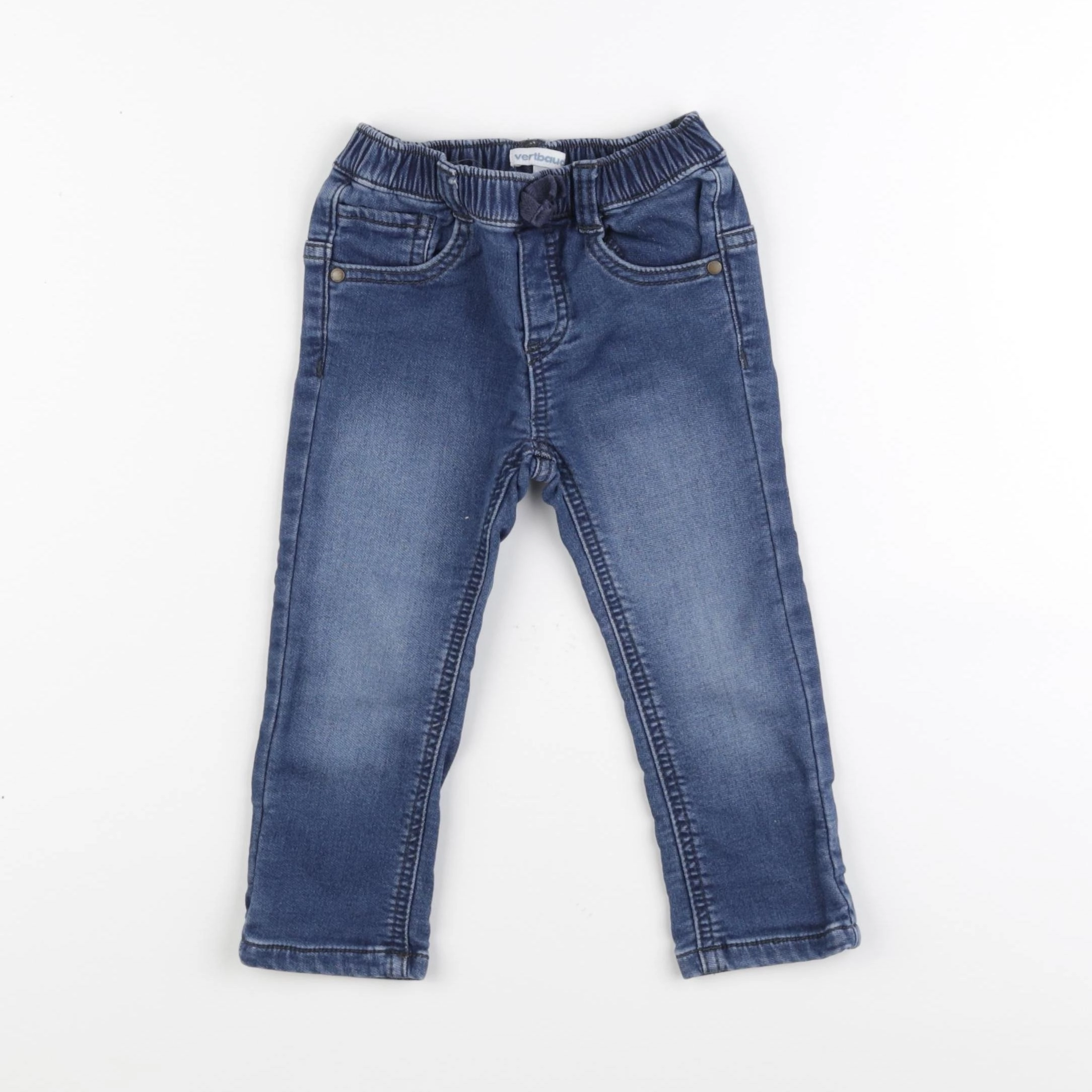 Vertbaudet - pantalon bleu - 18 mois