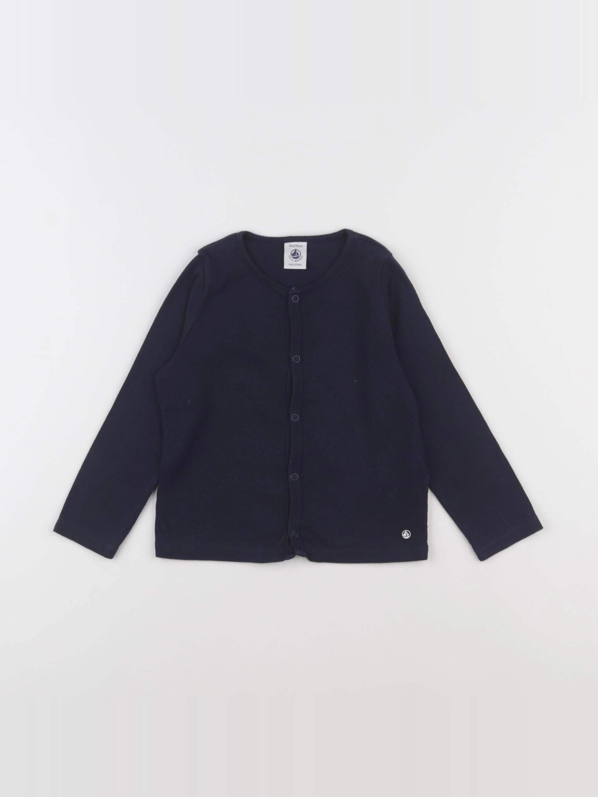Petit Bateau - tee-shirt bleu - 36 mois