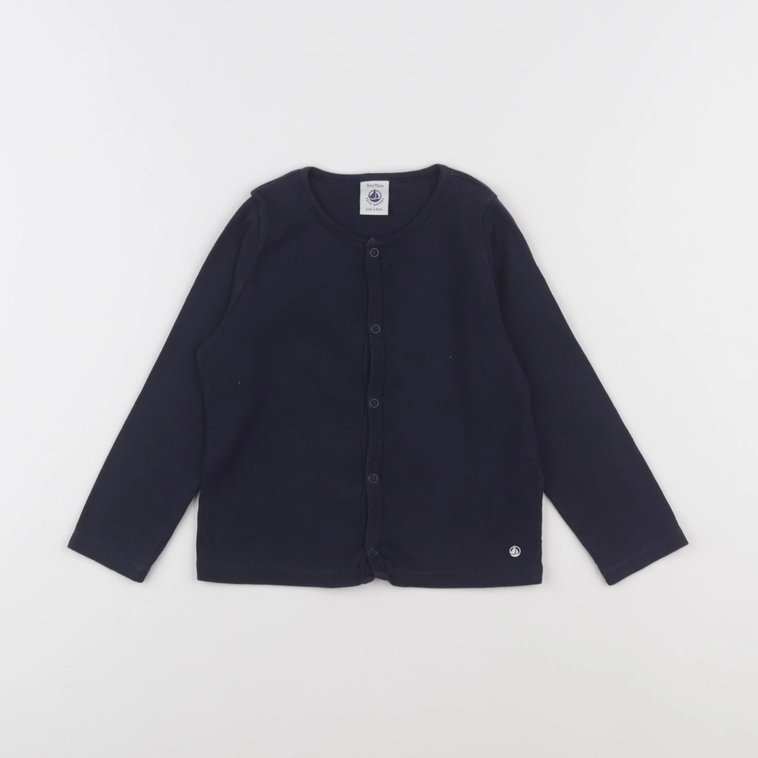 Petit Bateau - tee-shirt bleu - 36 mois