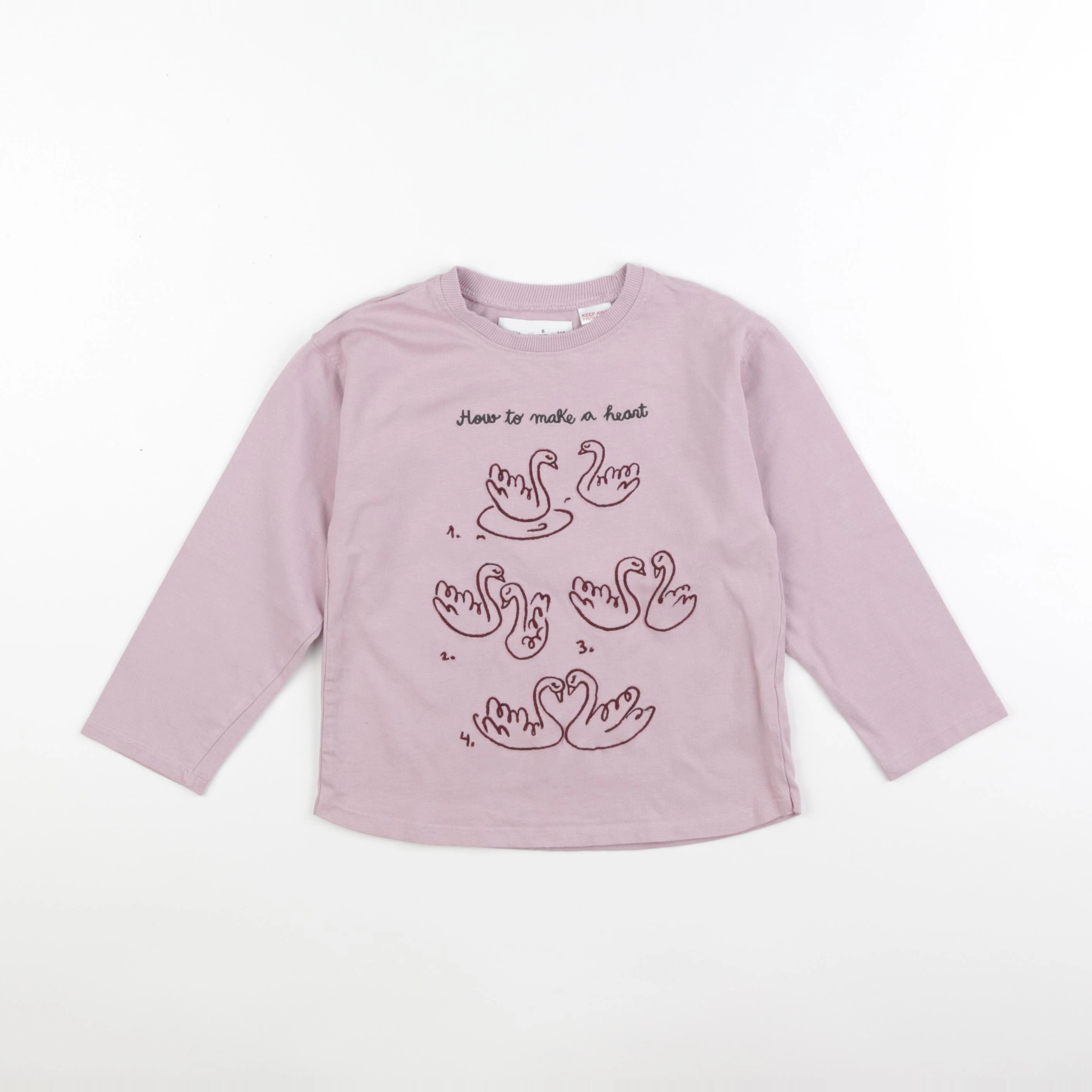 Zara - tee-shirt rose - 6 ans