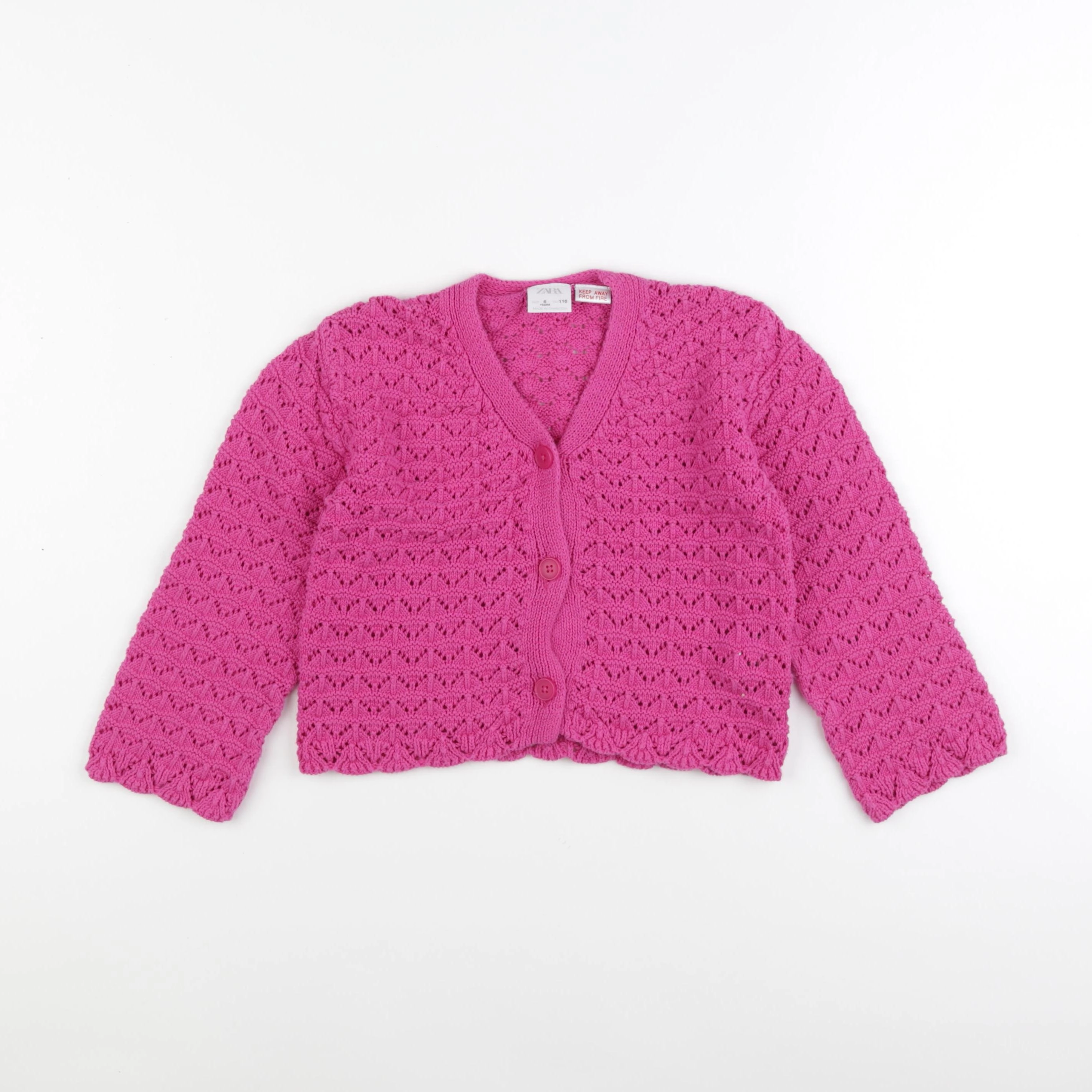 Zara - gilet rose - 6 ans