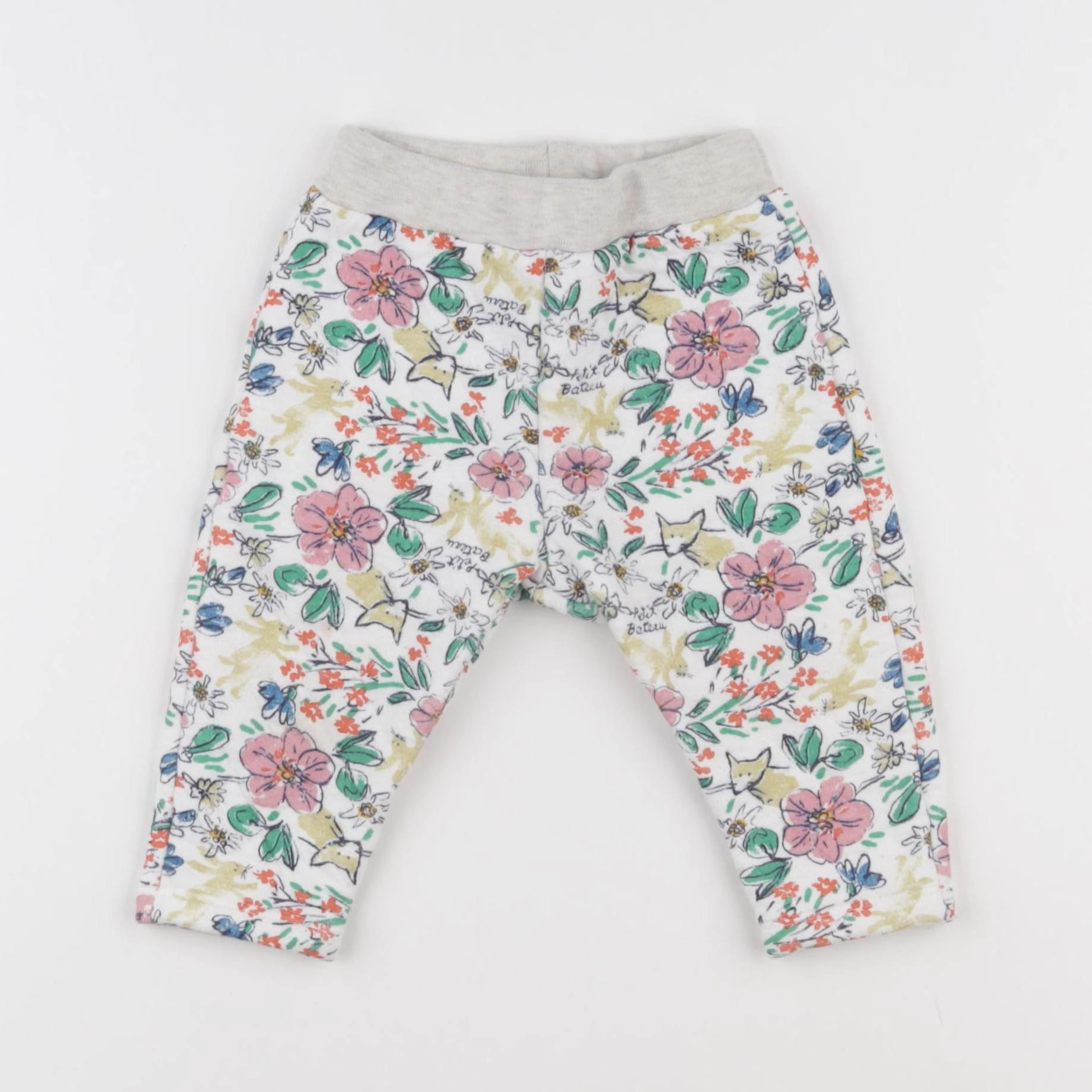 Petit Bateau - pantalon multicolore - 12 mois