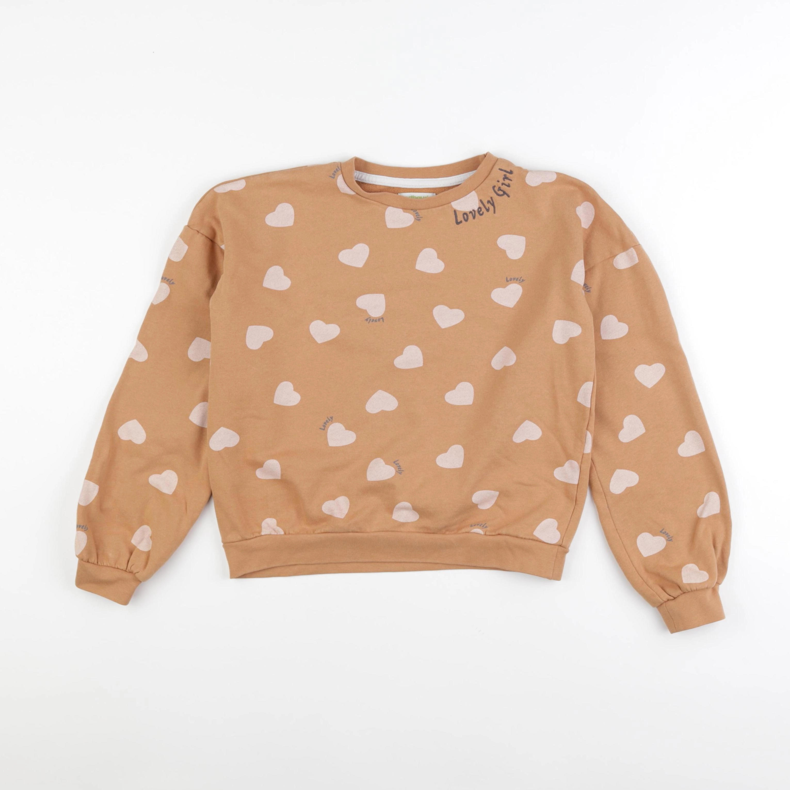 Vertbaudet - sweat marron - 10 ans
