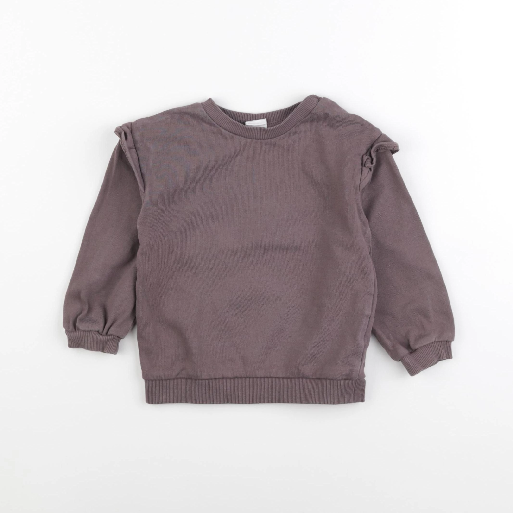 H&M - sweat marron - 9/12 mois