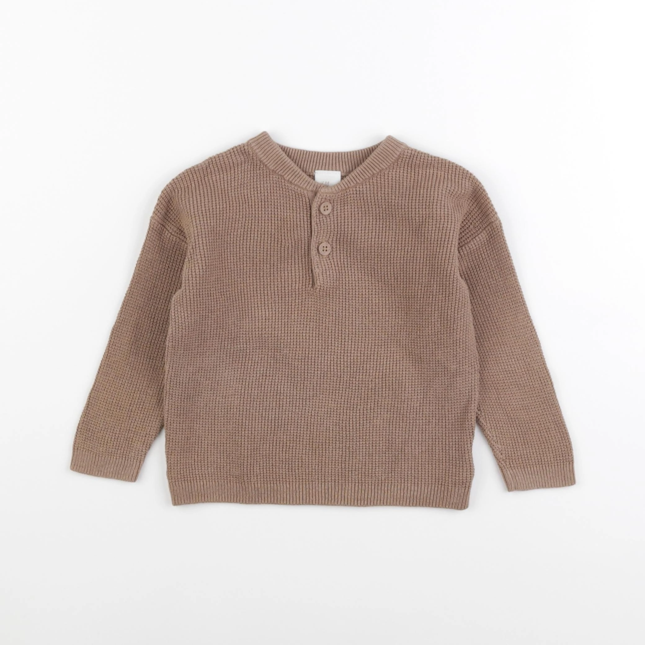 H&M - pull marron - 9/12 mois