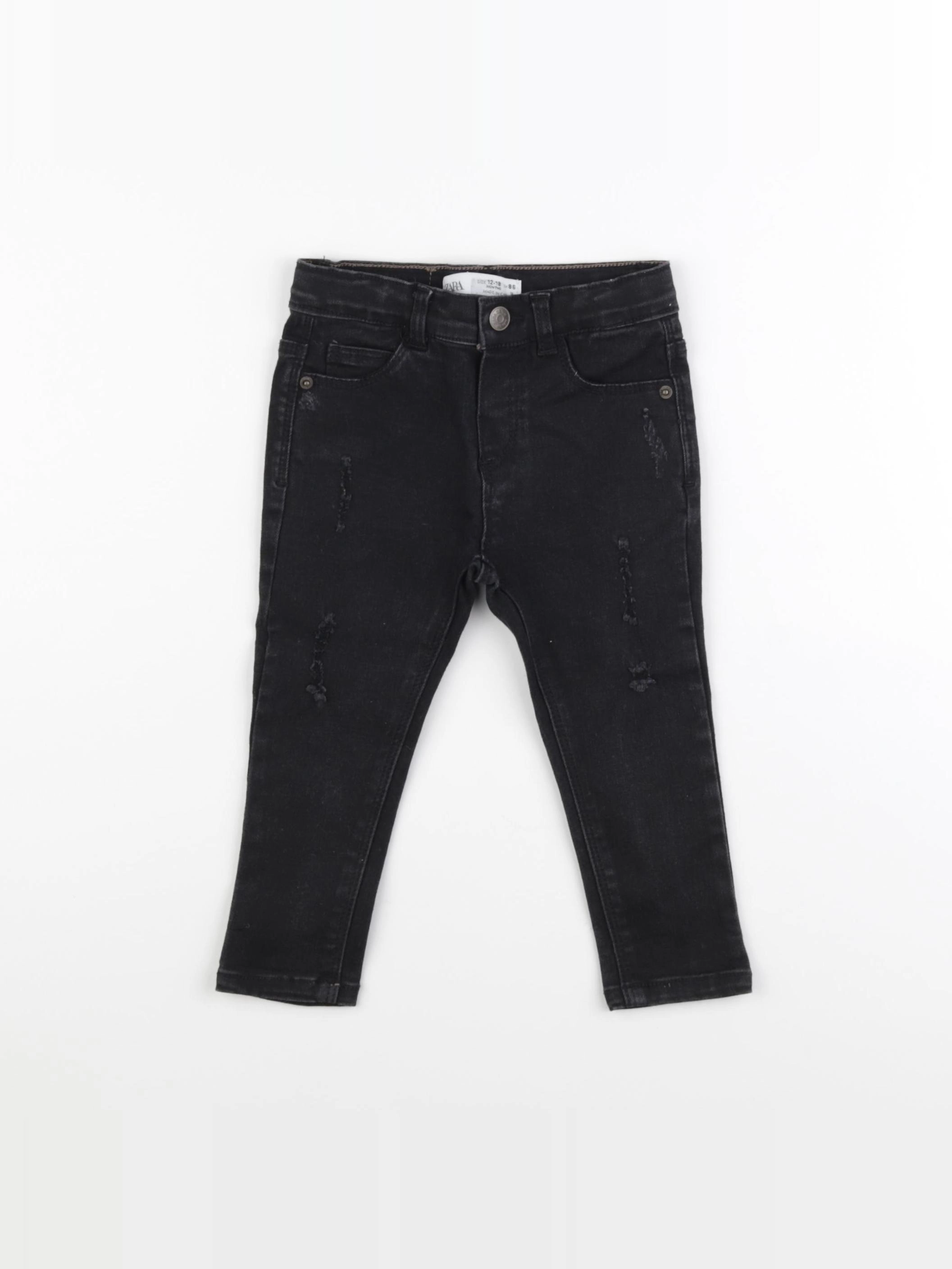 Zara - pantalon noir - 12/18 mois