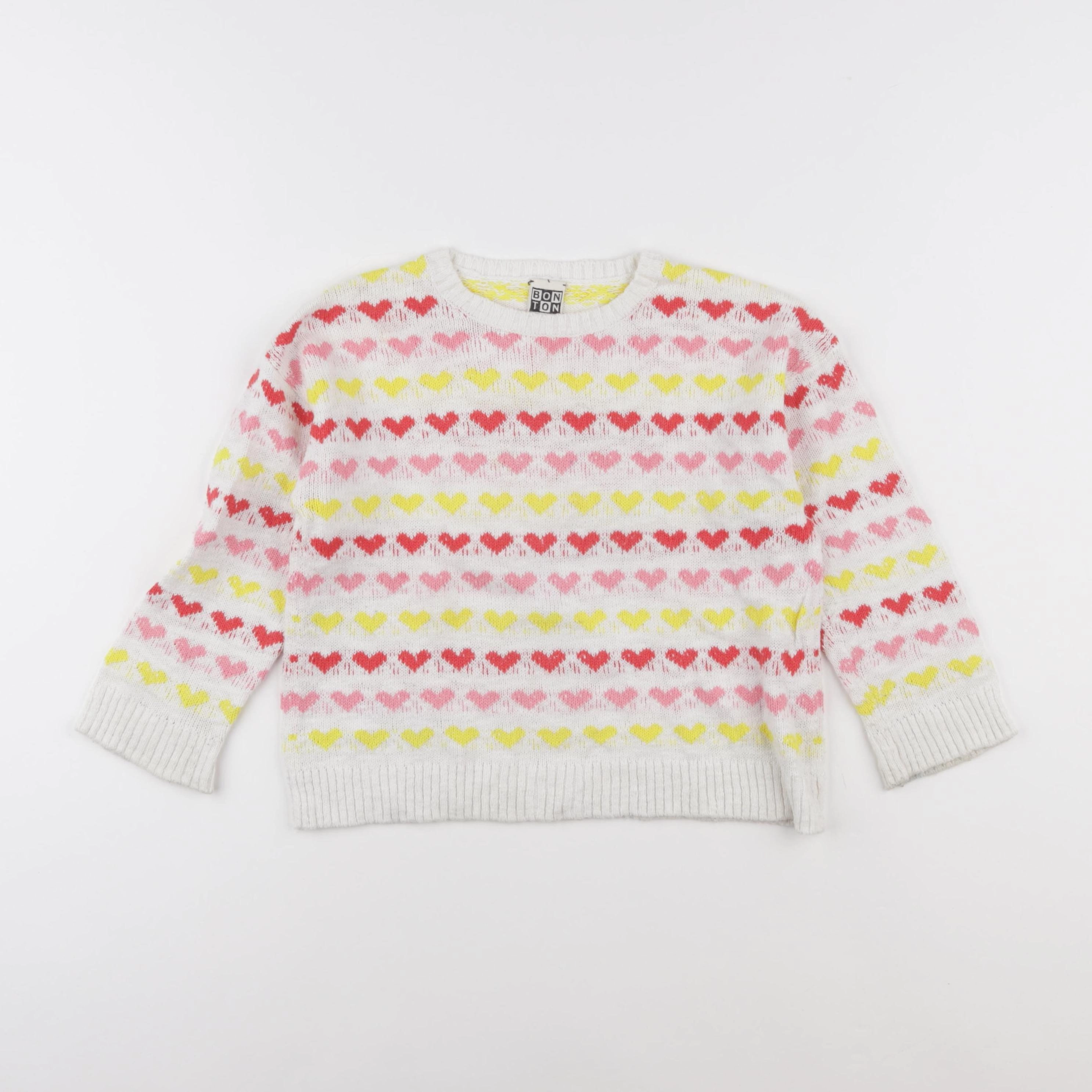 Bonton - pull multicolore - 6 ans