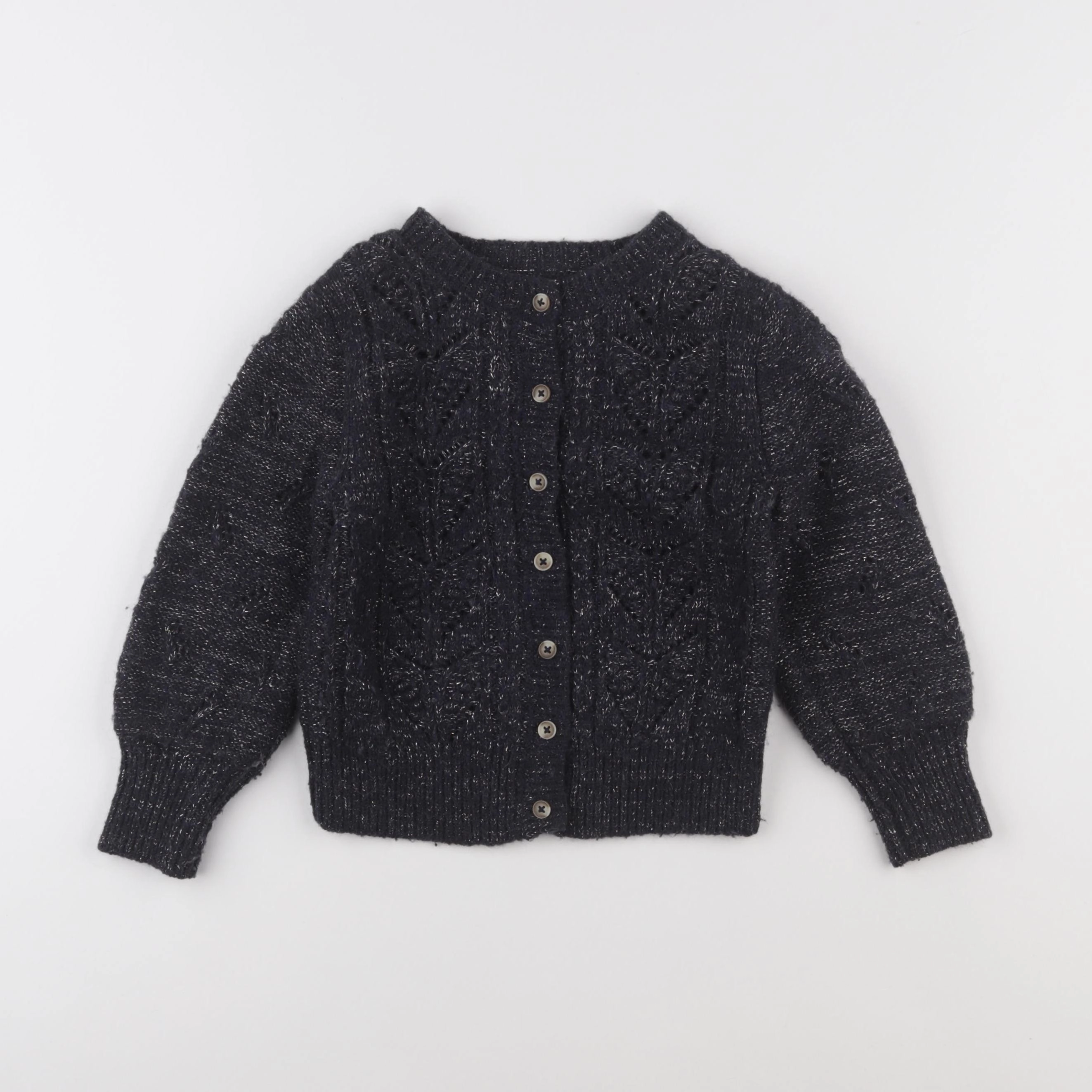 Monoprix - gilet bleu, or - 6 ans