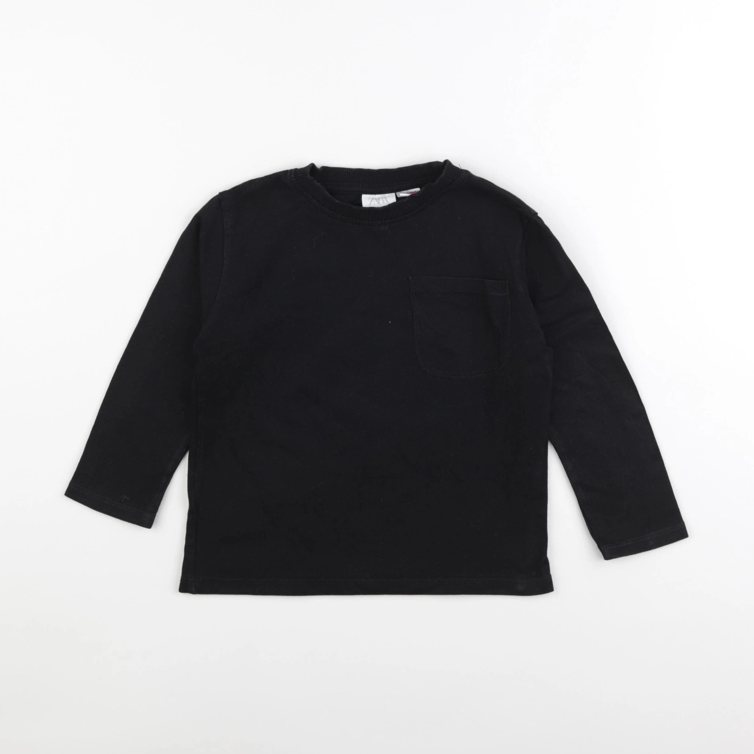 Zara - tee-shirt noir - 2/3 ans