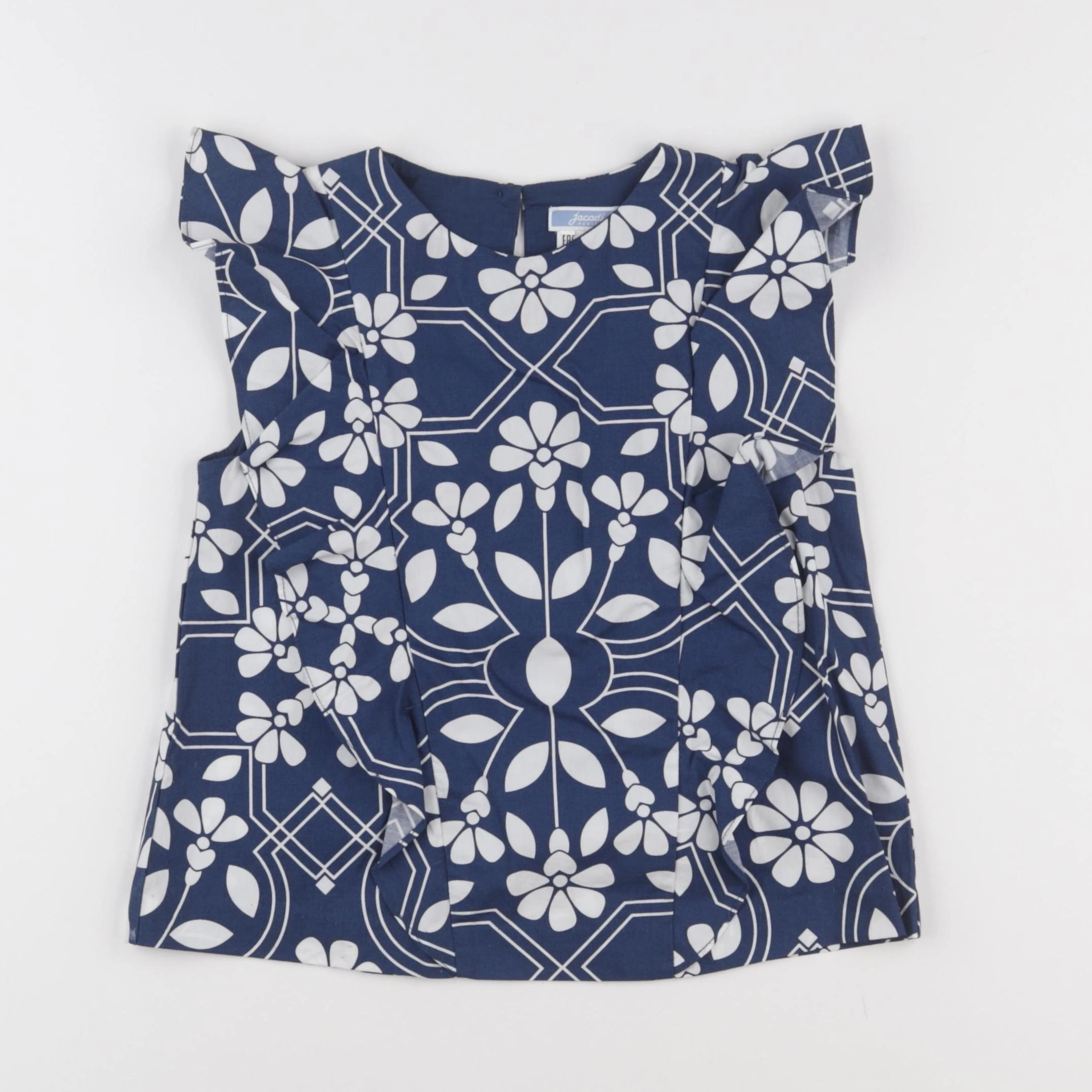 Jacadi - blouse blanc, bleu - 6 ans