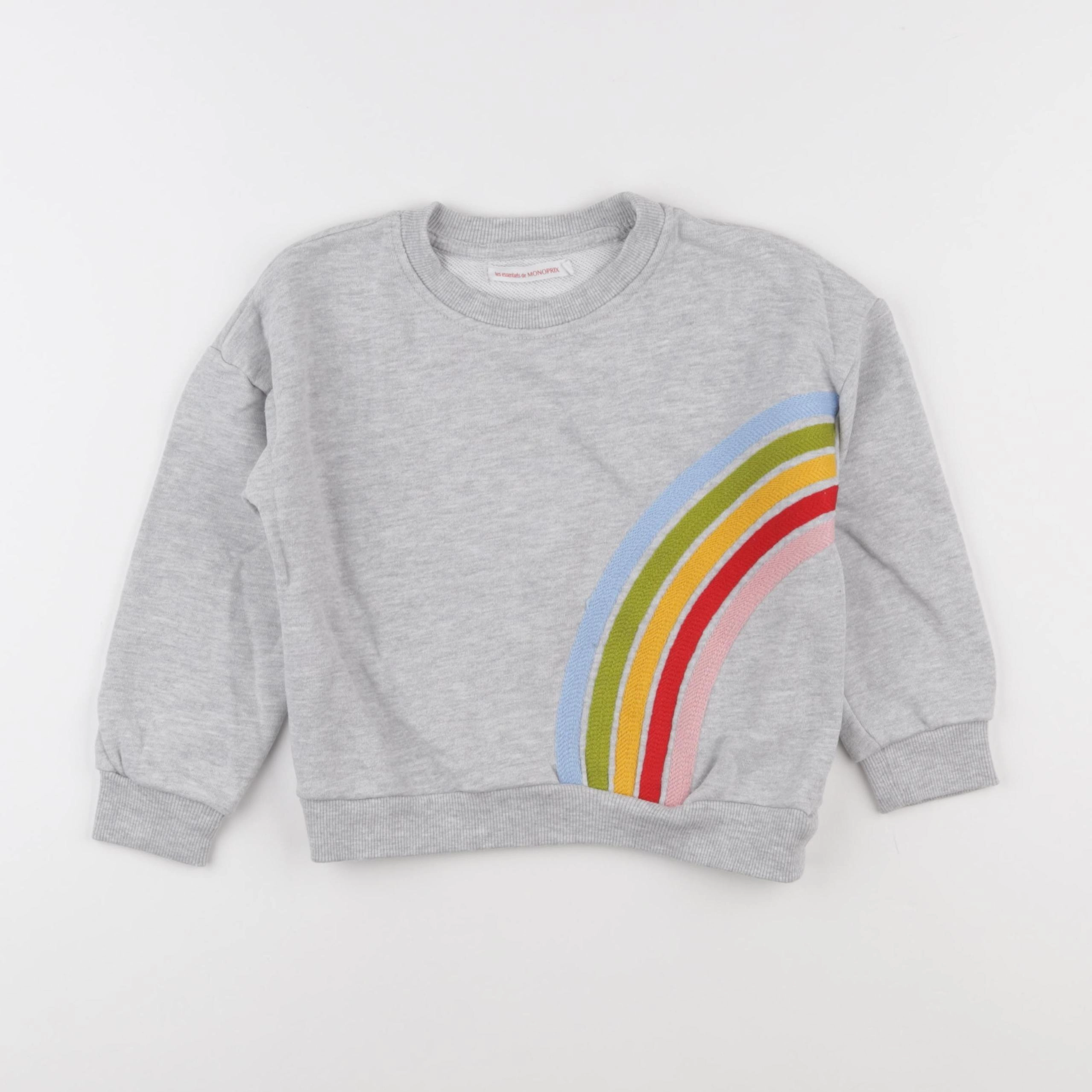 Monoprix - sweat gris - 6 ans