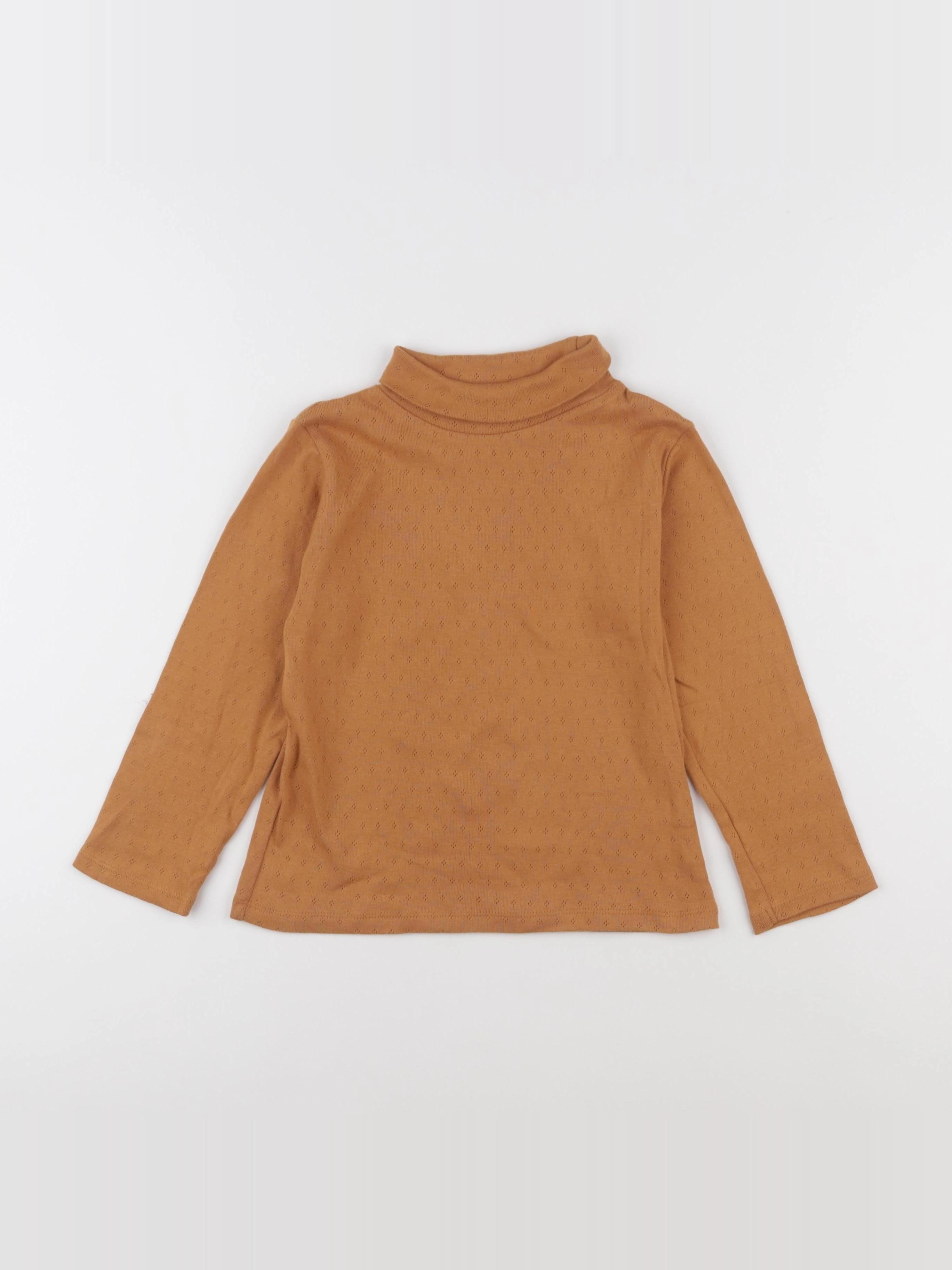 Little Cigogne - sous-pull marron - 6 ans