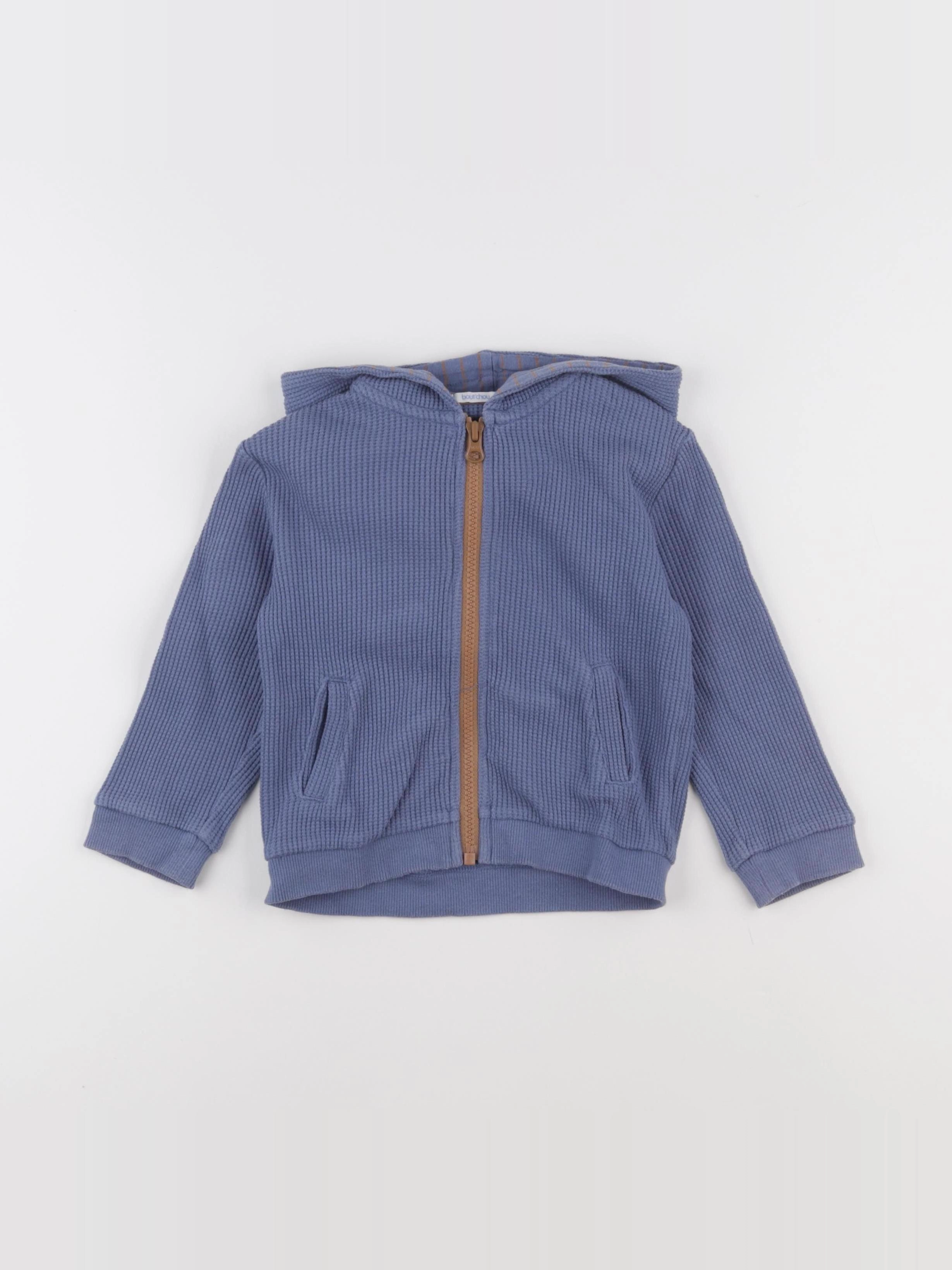 Boutchou - gilet bleu - 24 mois