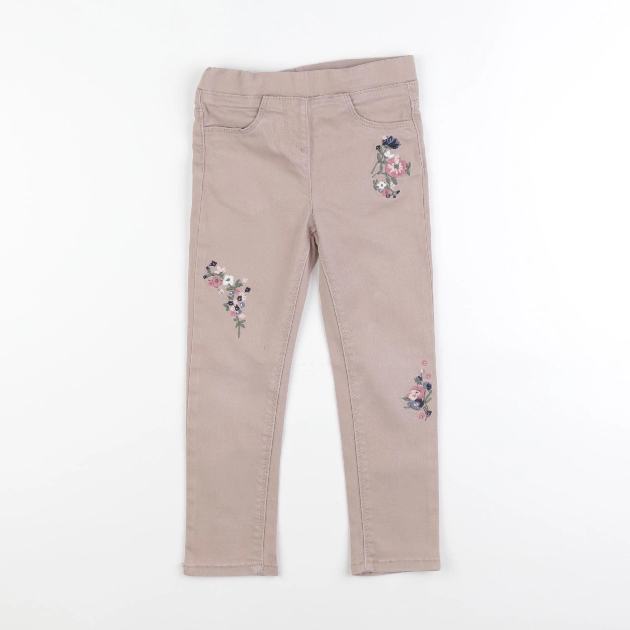 Vertbaudet - jegging beige - 4 ans