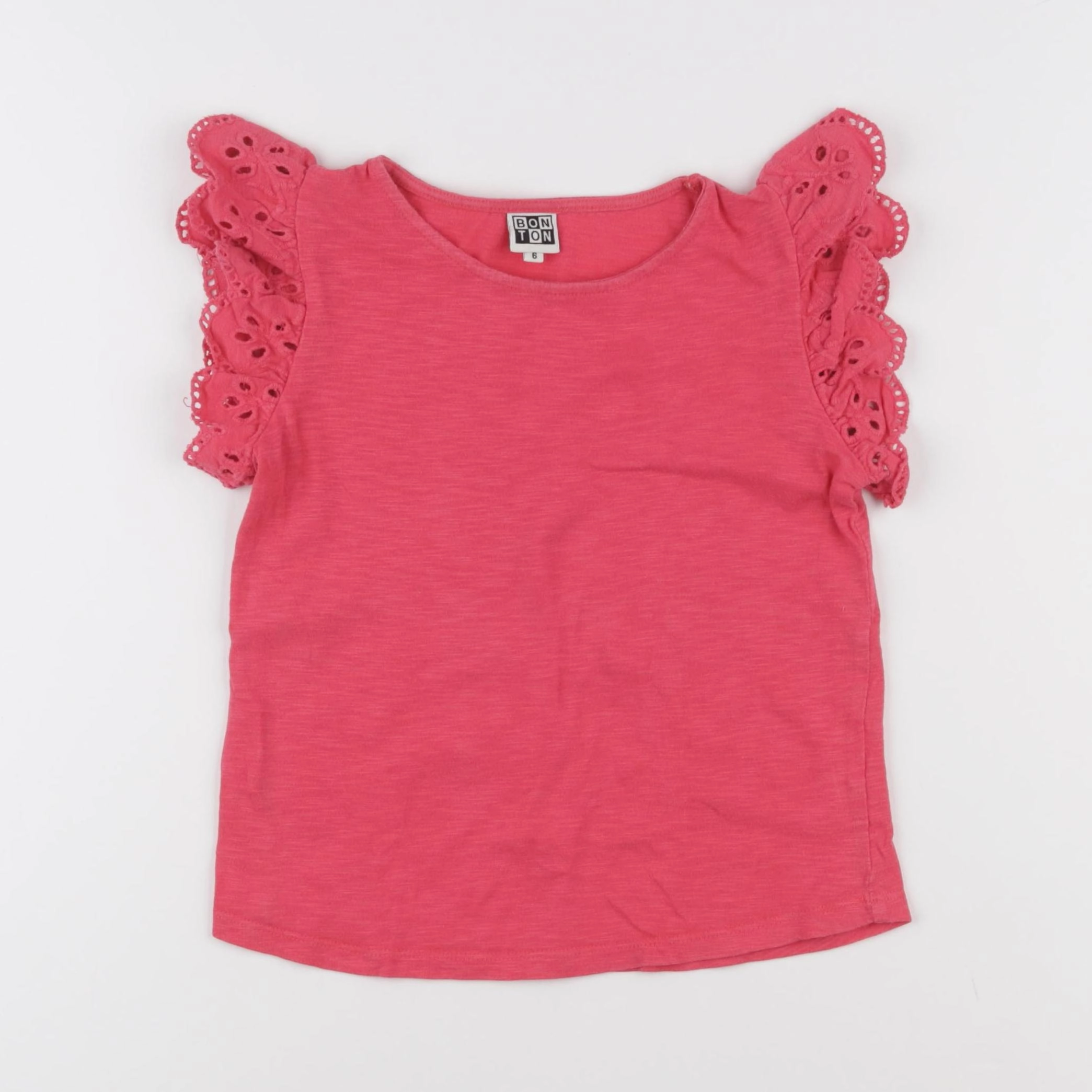 Bonton - tee-shirt rose - 6 ans