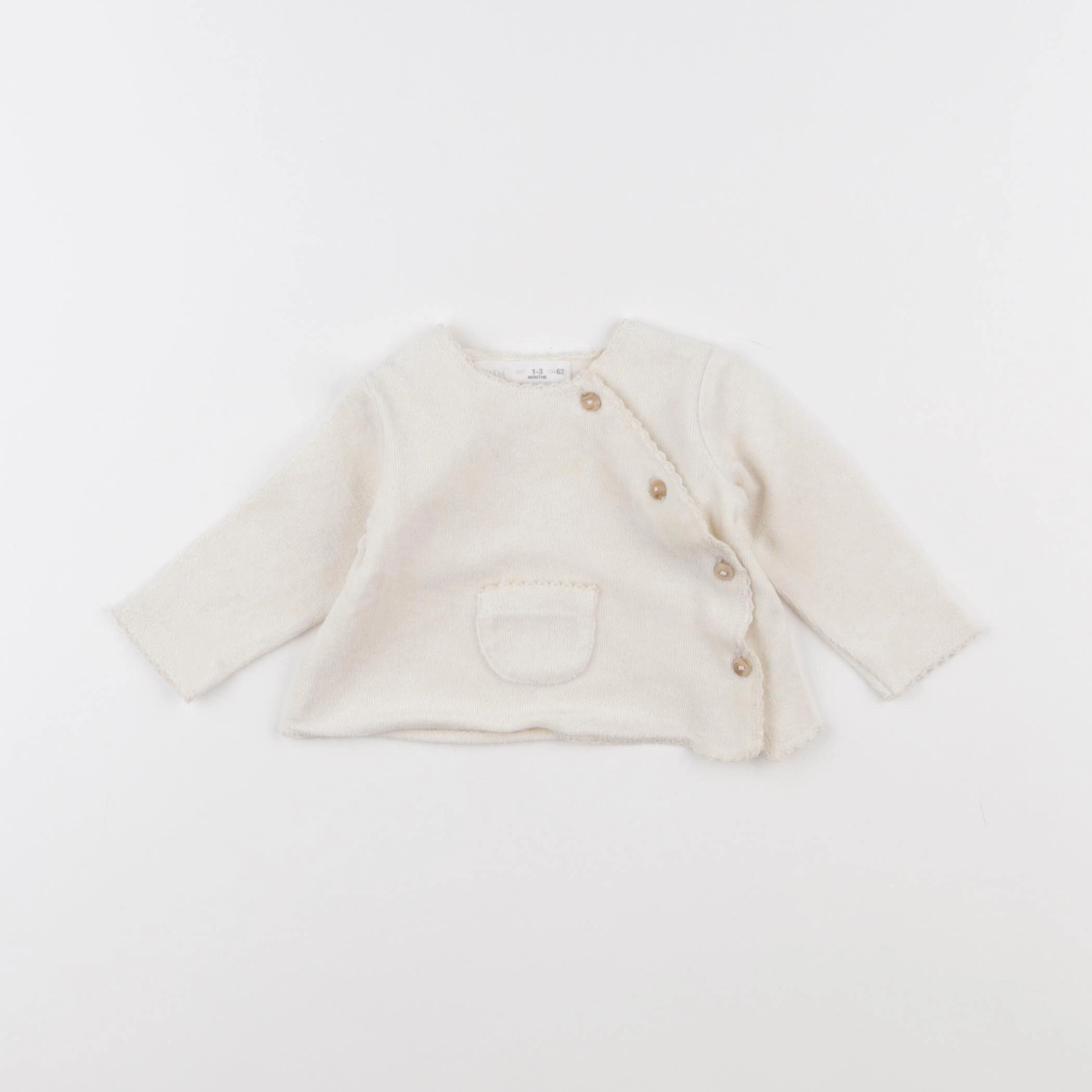 Zara - pull beige - 1/3 mois
