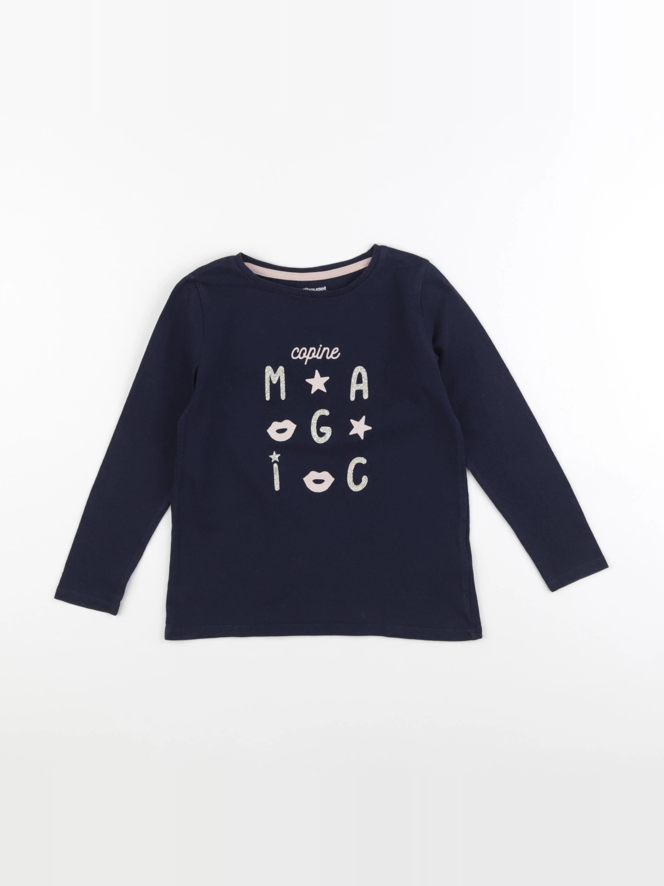 Vertbaudet - tee-shirt bleu - 5 ans