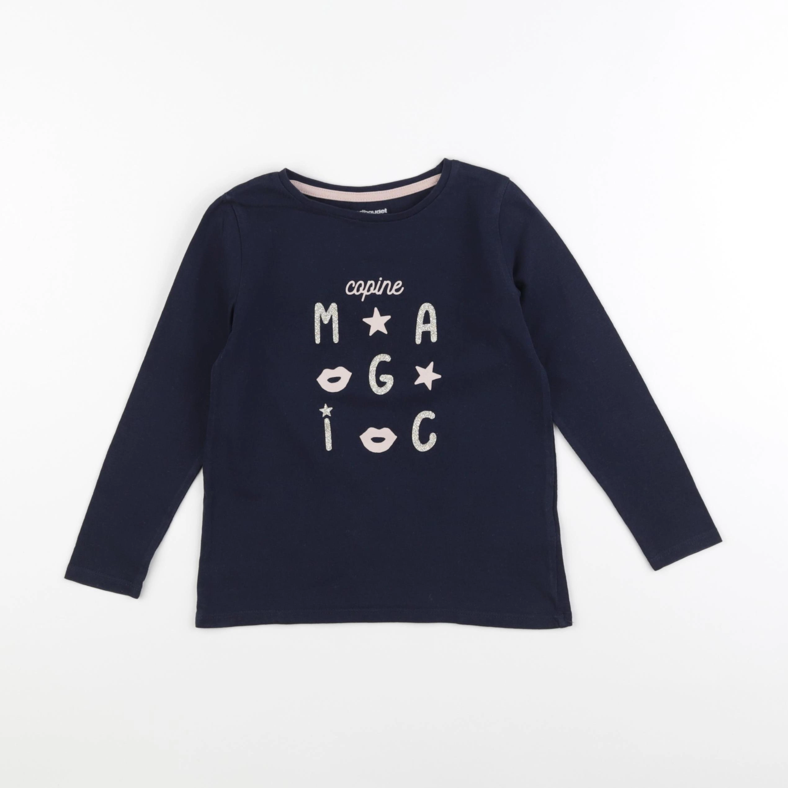 Vertbaudet - tee-shirt bleu - 5 ans