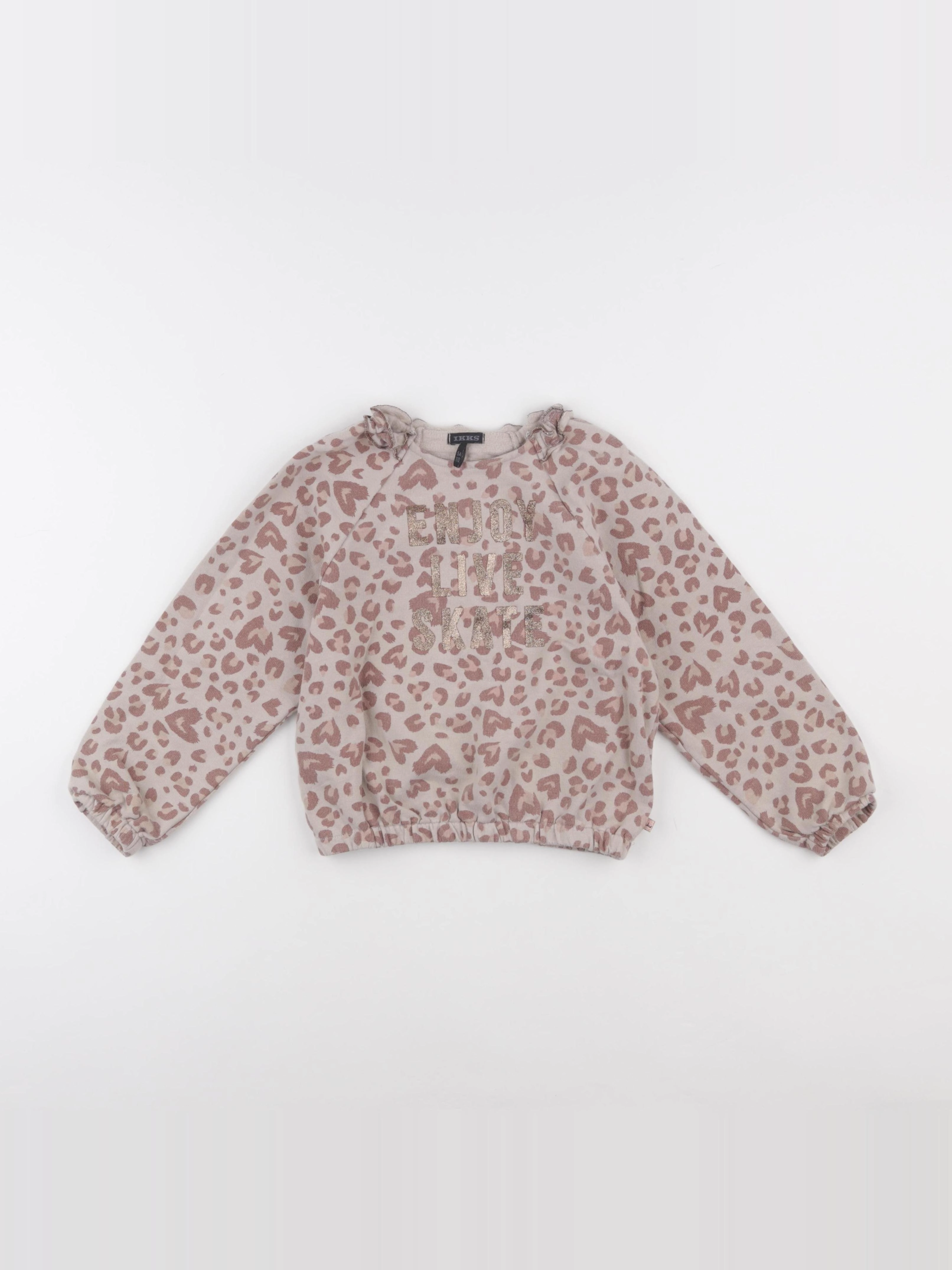 IKKS - sweat marron - 5 ans