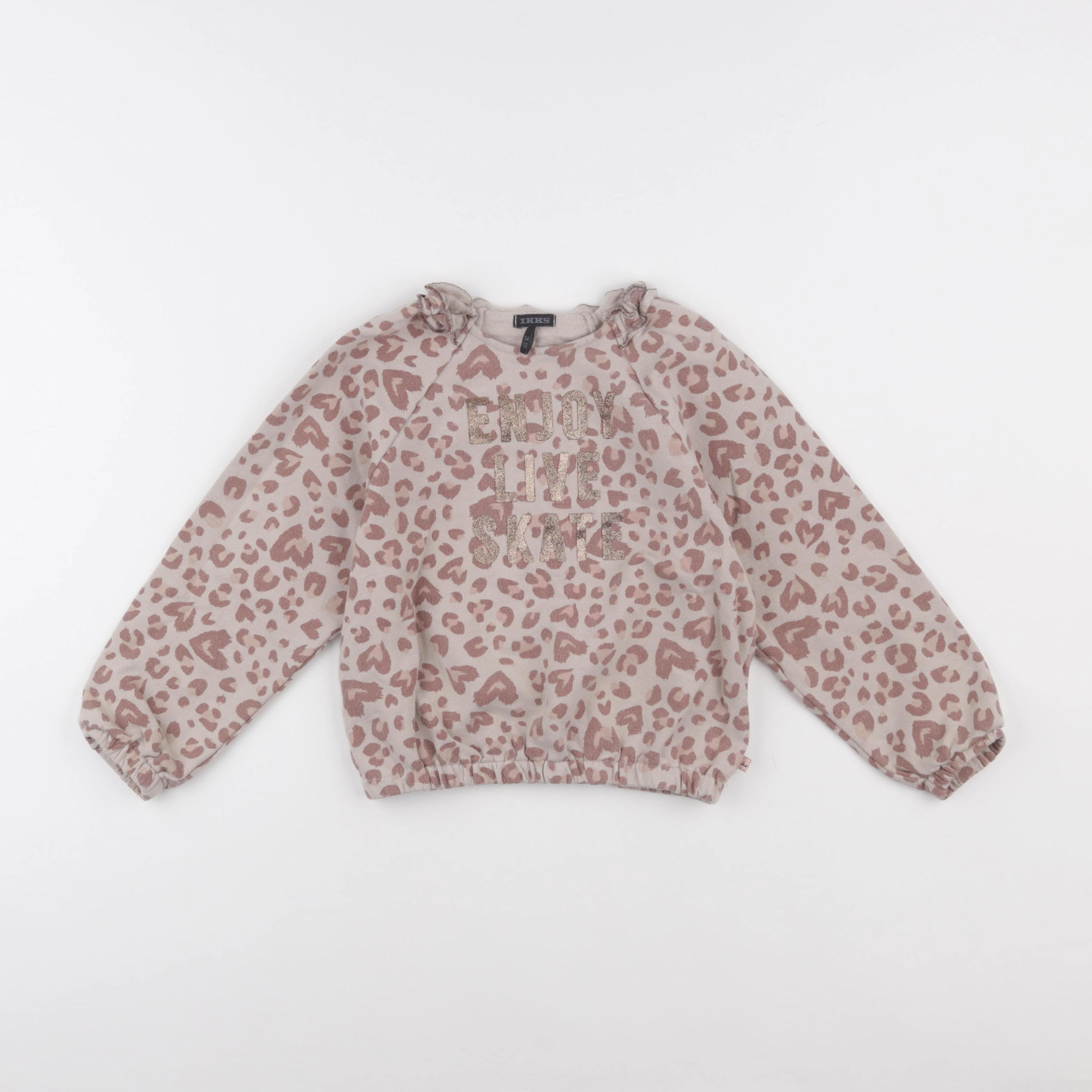 IKKS - sweat marron - 5 ans