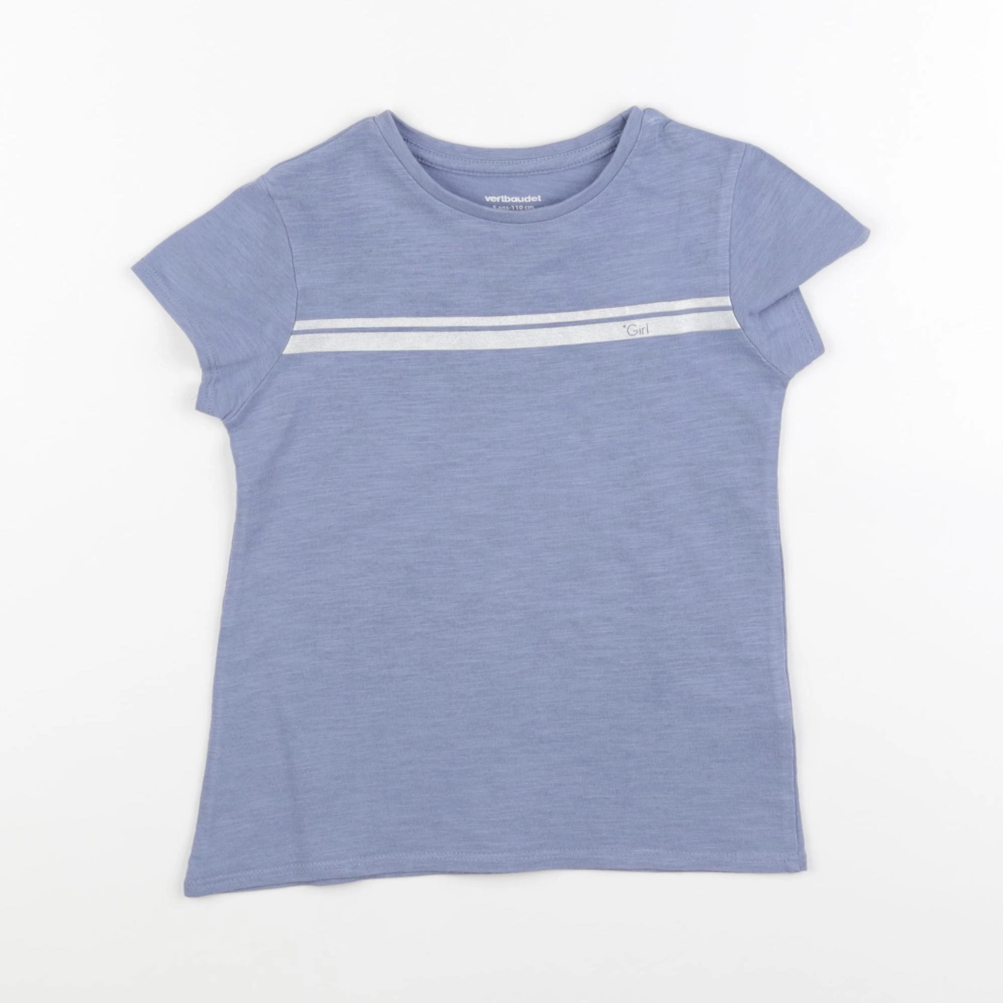 Vertbaudet - tee-shirt bleu - 5 ans