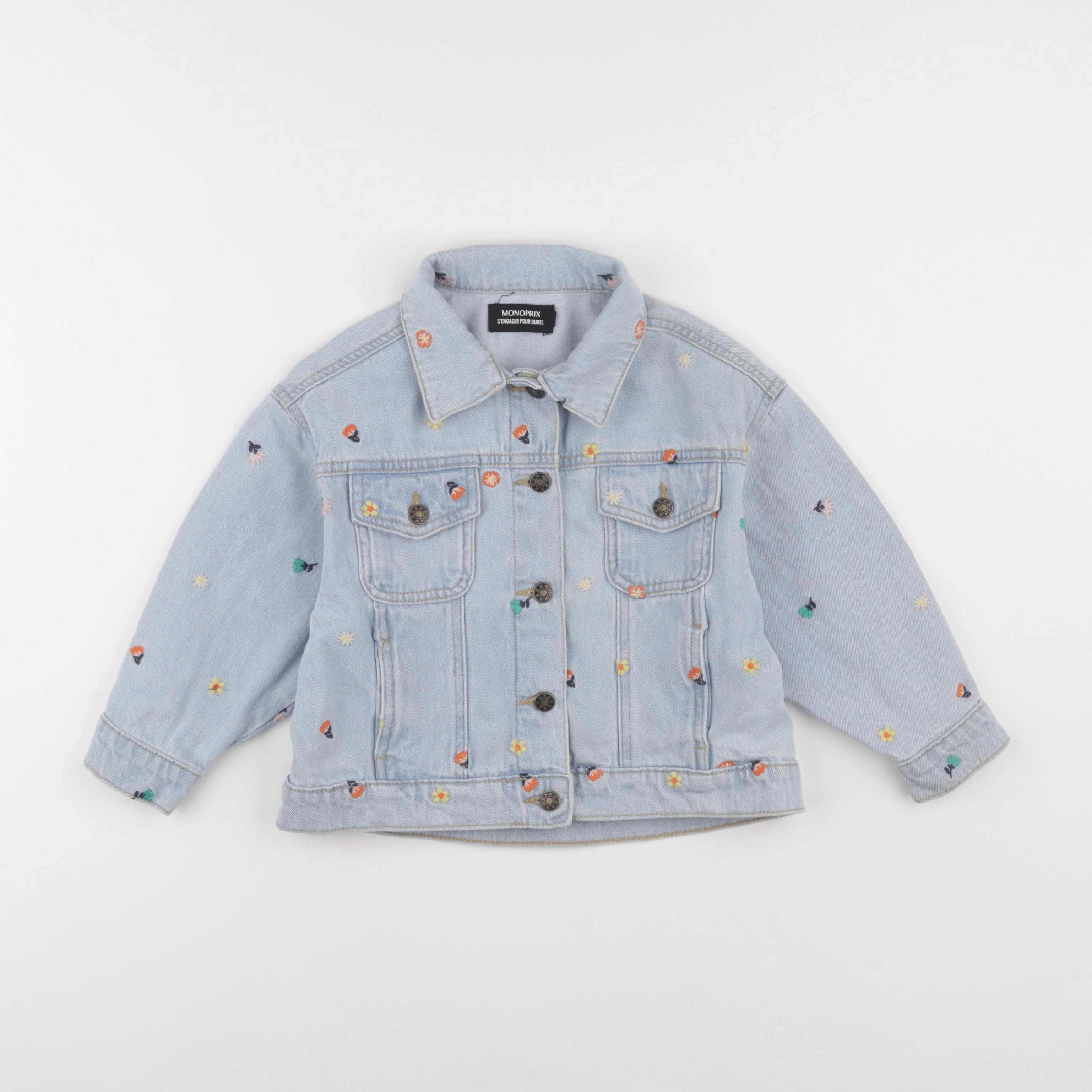 Monoprix - veste bleu - 4 ans