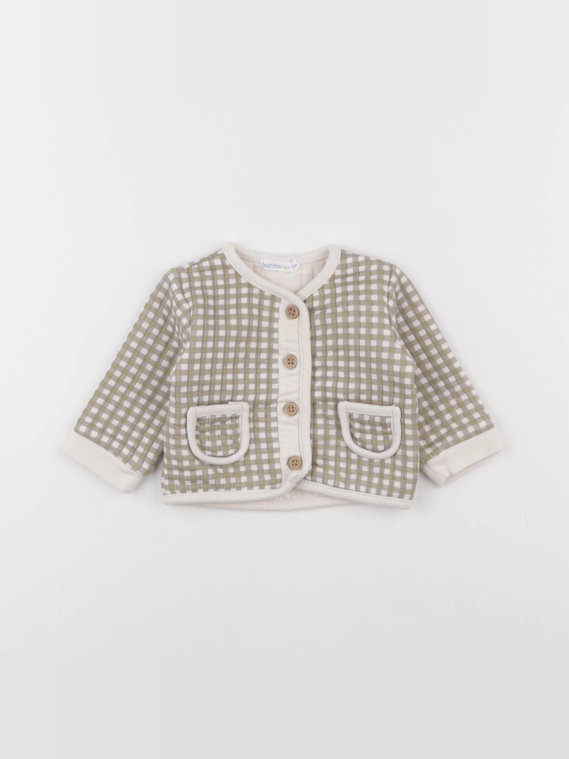 Boutchou - veste vert - 3 mois