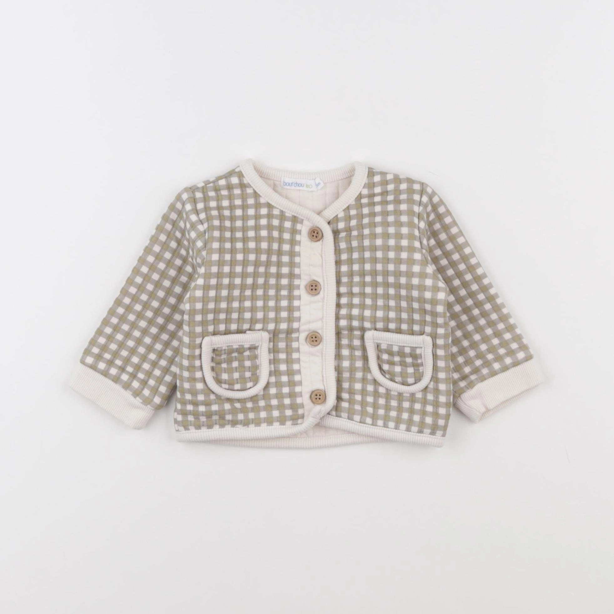 Boutchou - veste vert - 3 mois