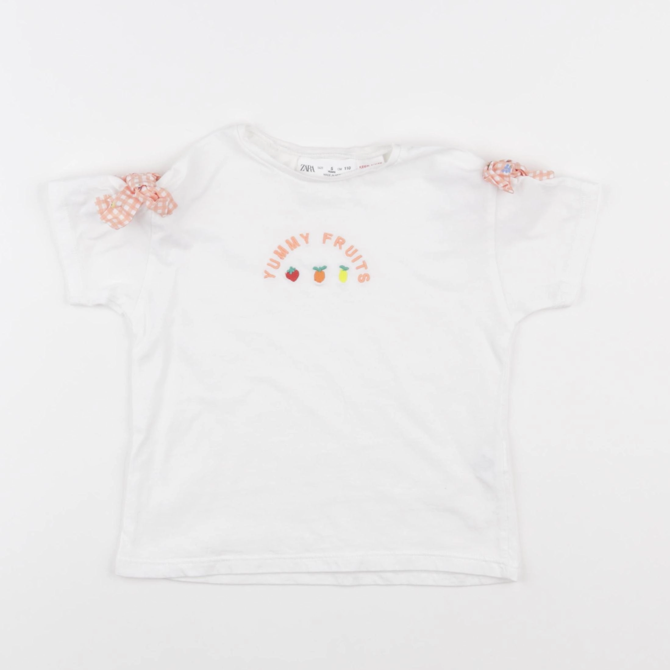 Zara - tee-shirt blanc - 5 ans