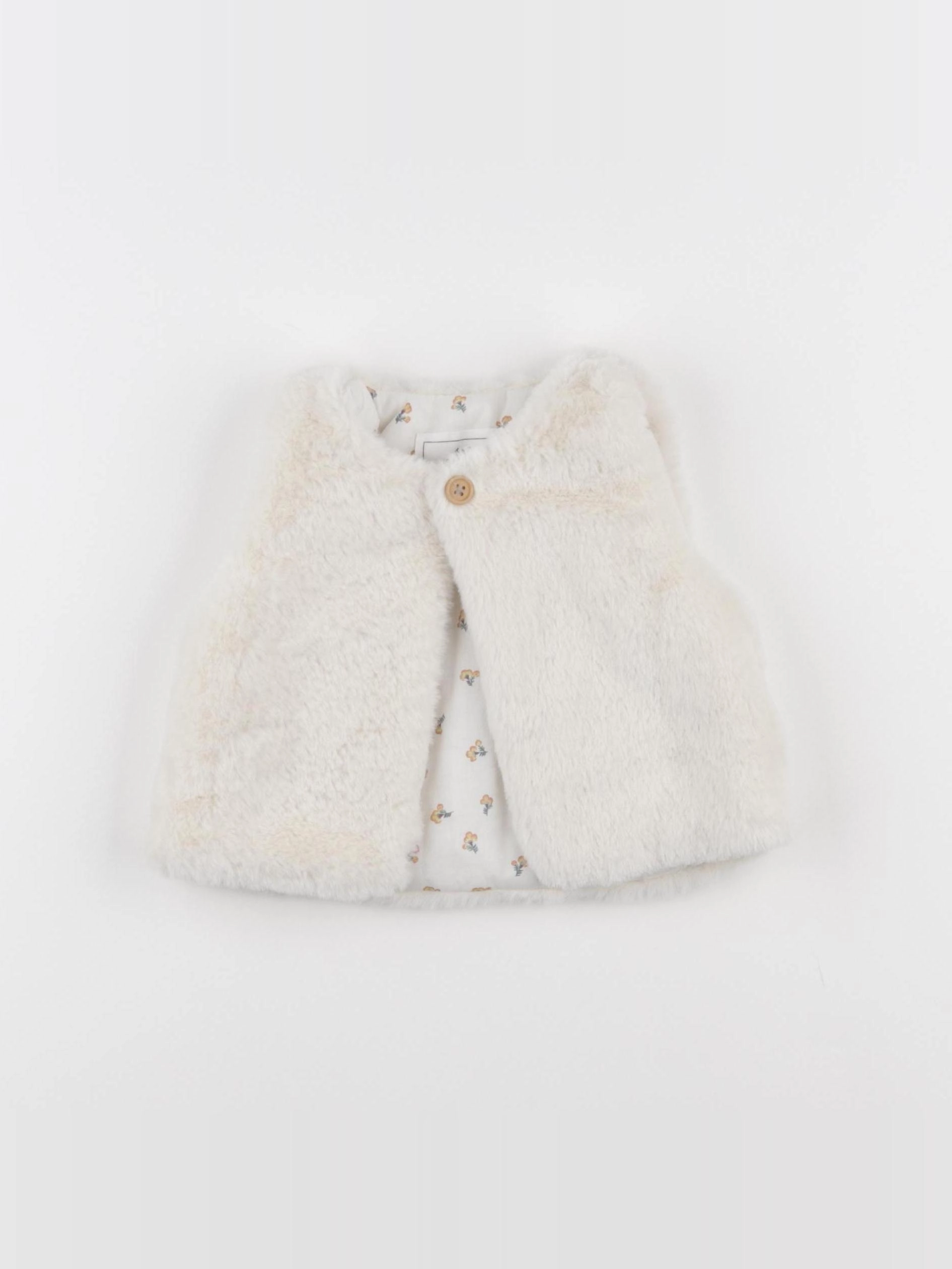 Cyrillus - gilet blanc - 9 mois