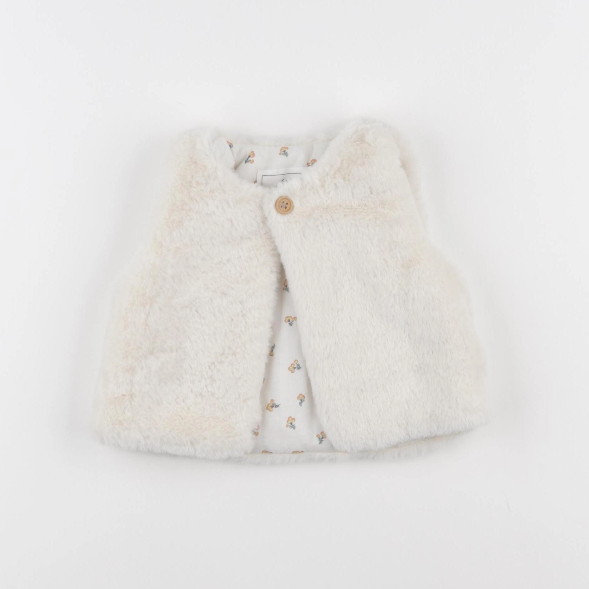 Cyrillus - gilet blanc - 9 mois