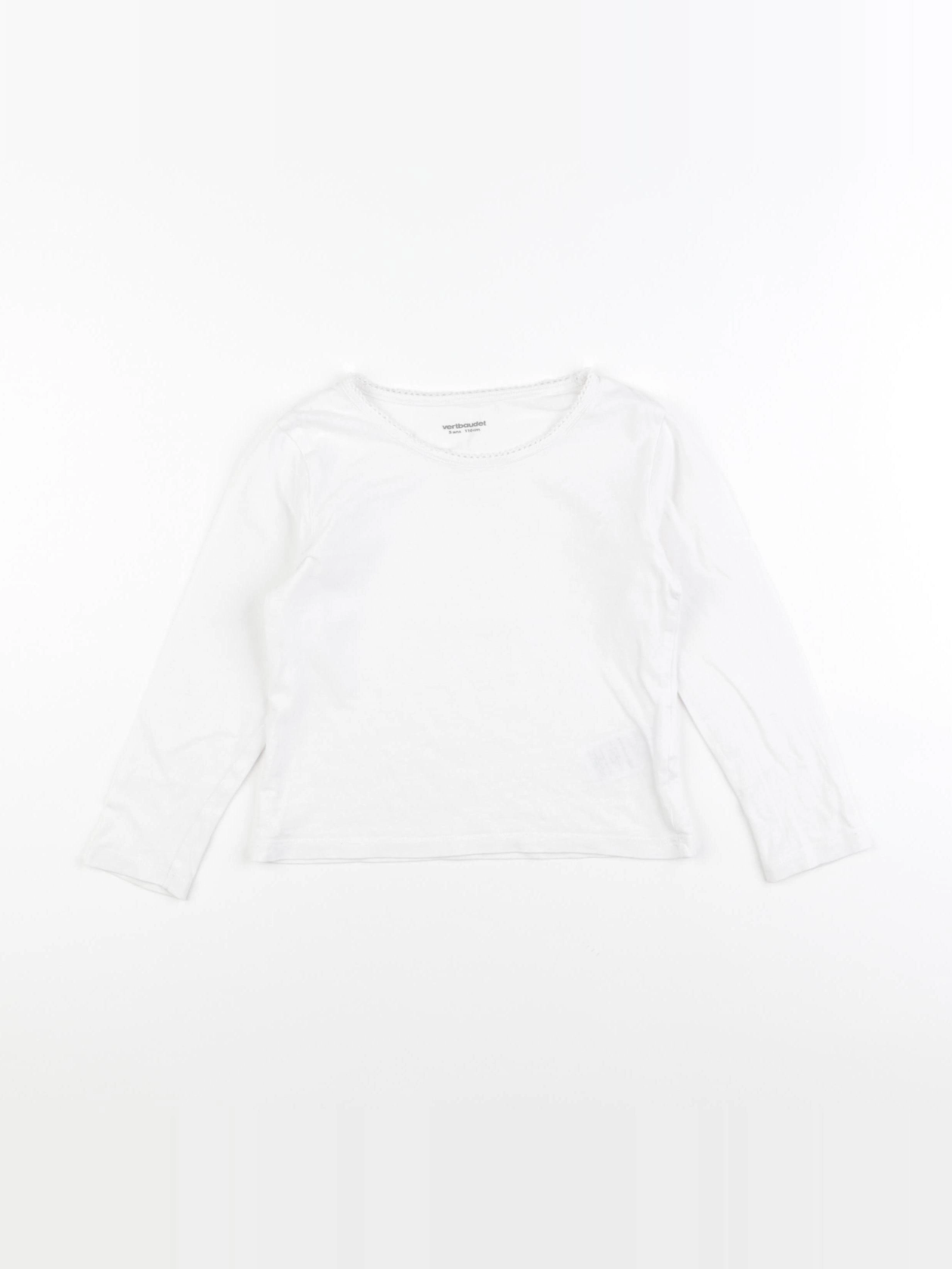 Vertbaudet - maillot de corps blanc - 5 ans