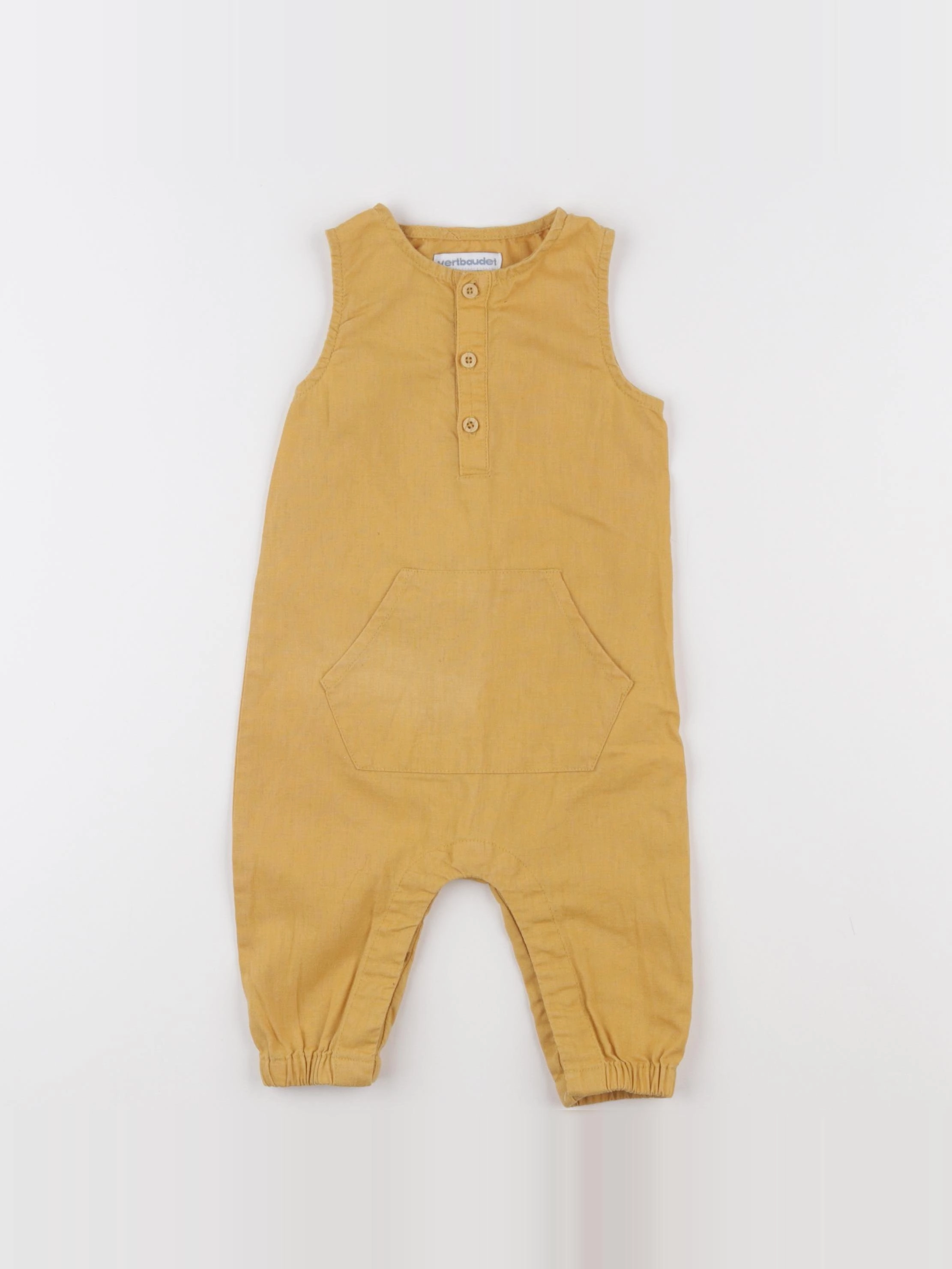 Vertbaudet - combinaison jaune - 6 mois