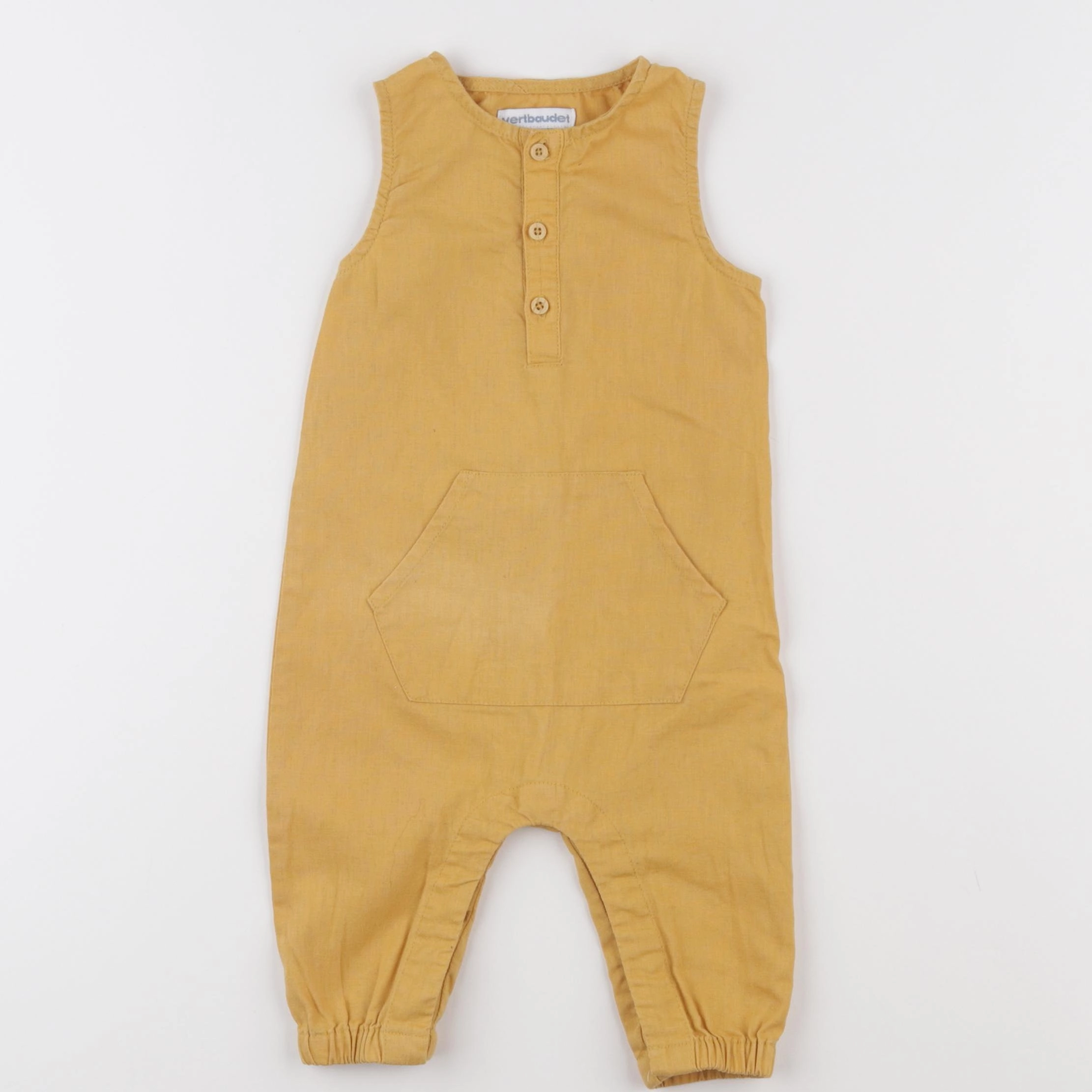 Vertbaudet - combinaison jaune - 6 mois
