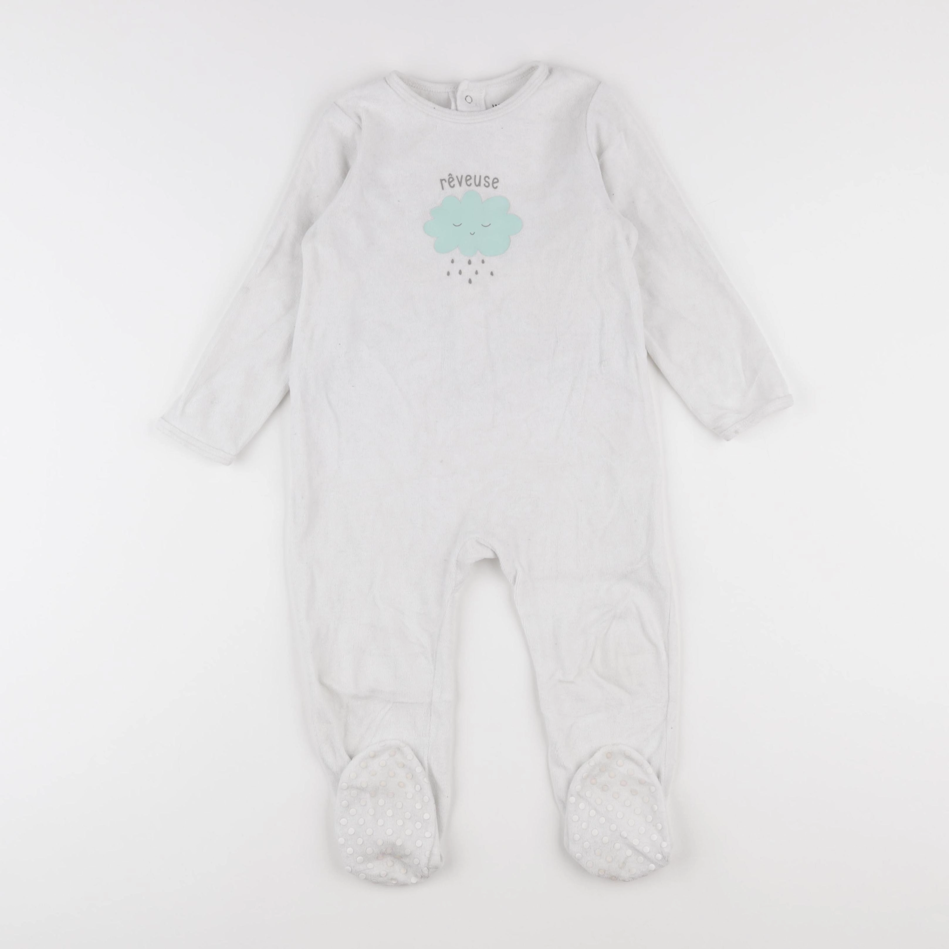 La Redoute - pyjama velours blanc - 3 ans