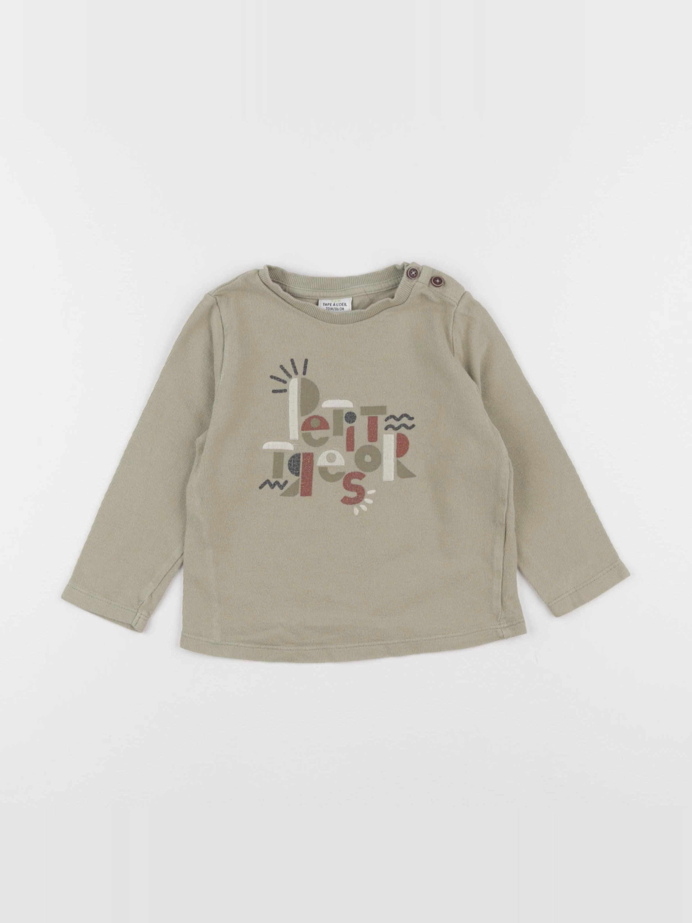 Tape à l'oeil - pull vert - 24 mois