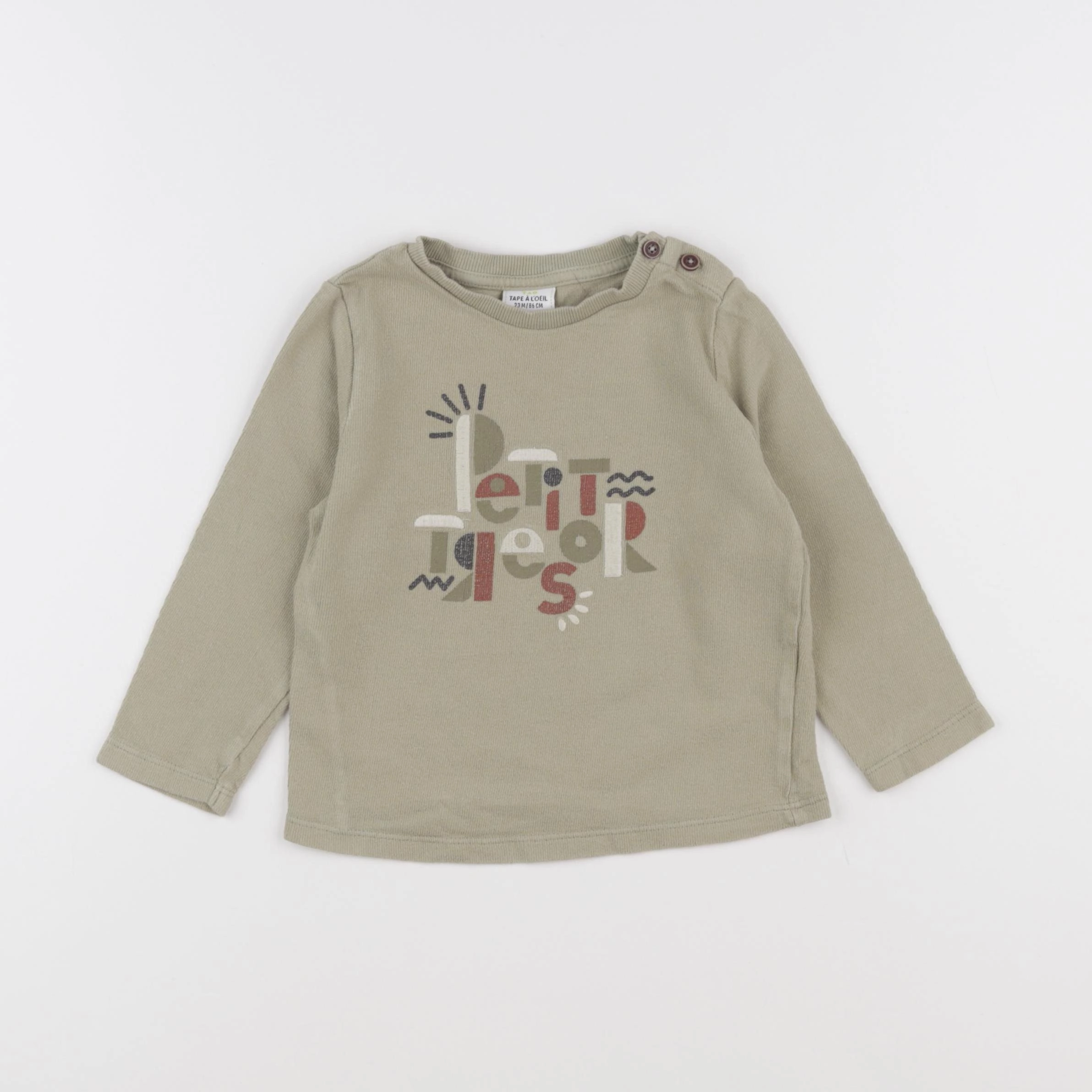 Tape à l'oeil - pull vert - 24 mois