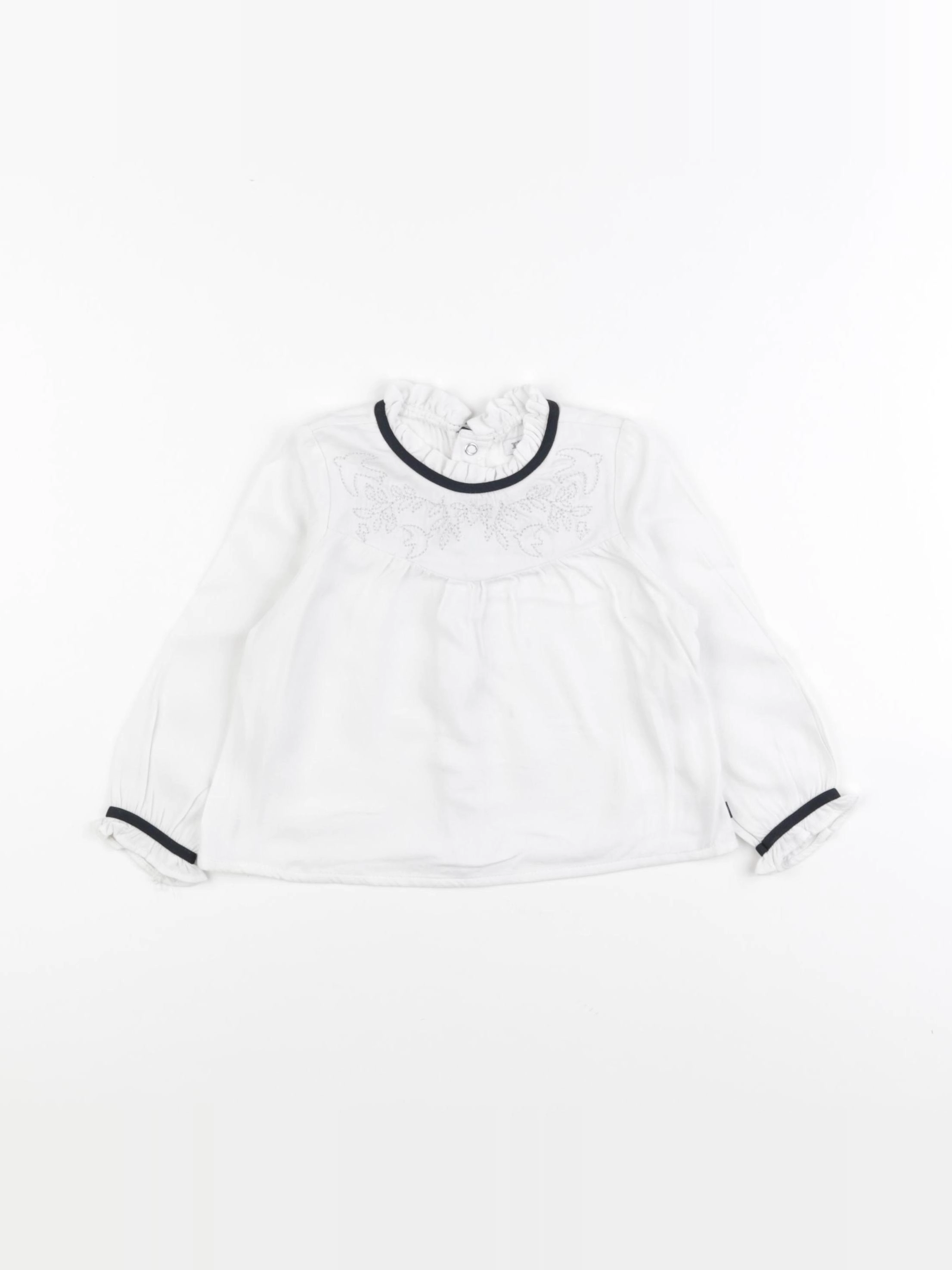 IKKS - blouse blanc - 18 mois