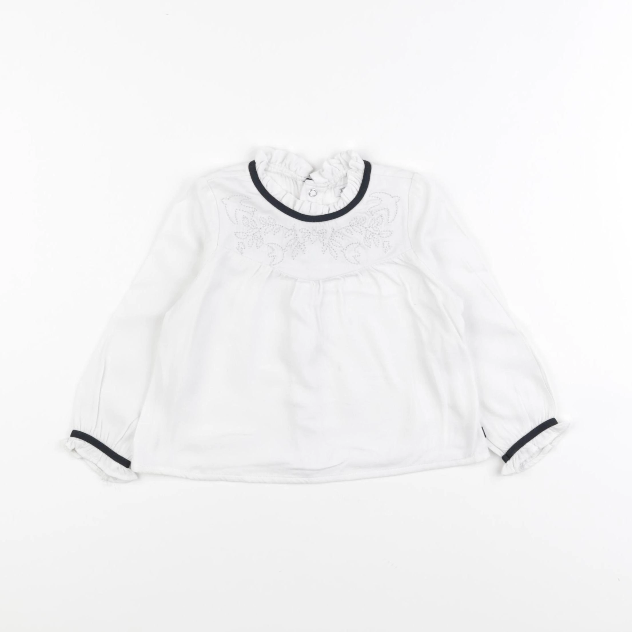 IKKS - blouse blanc - 18 mois