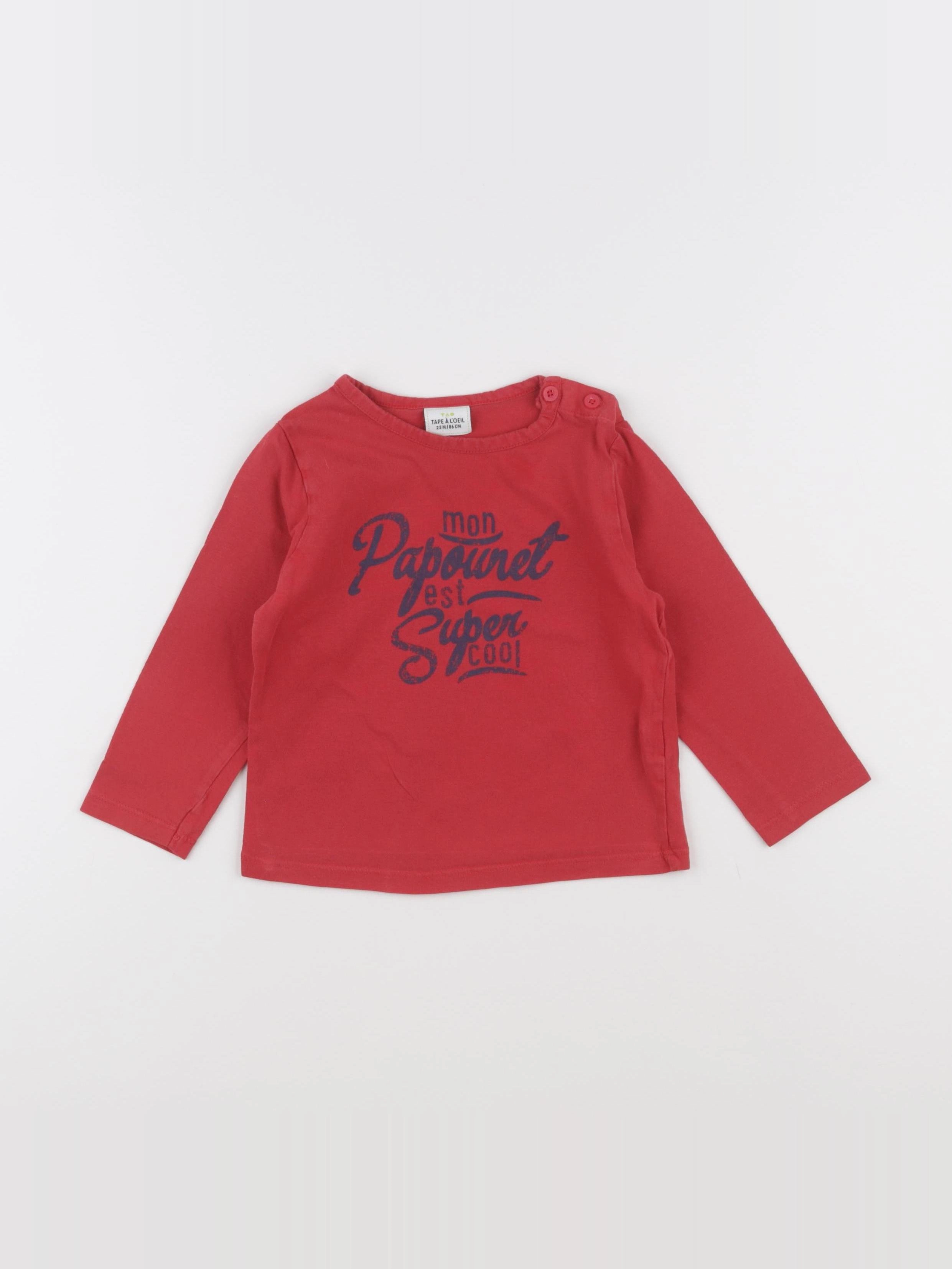 Tape à l'oeil - tee-shirt rouge - 24 mois