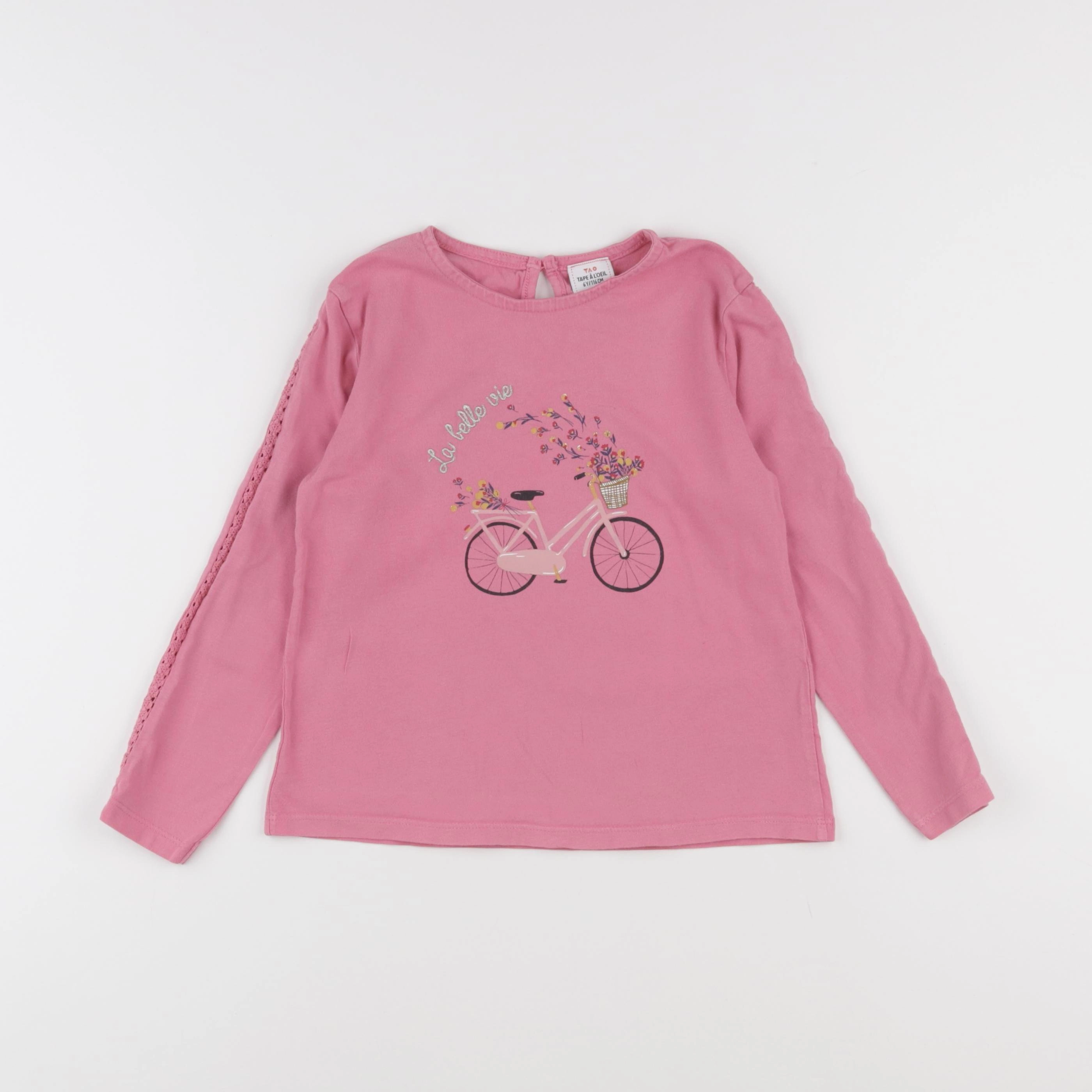 Tape à l'oeil - tee-shirt rose - 6 ans