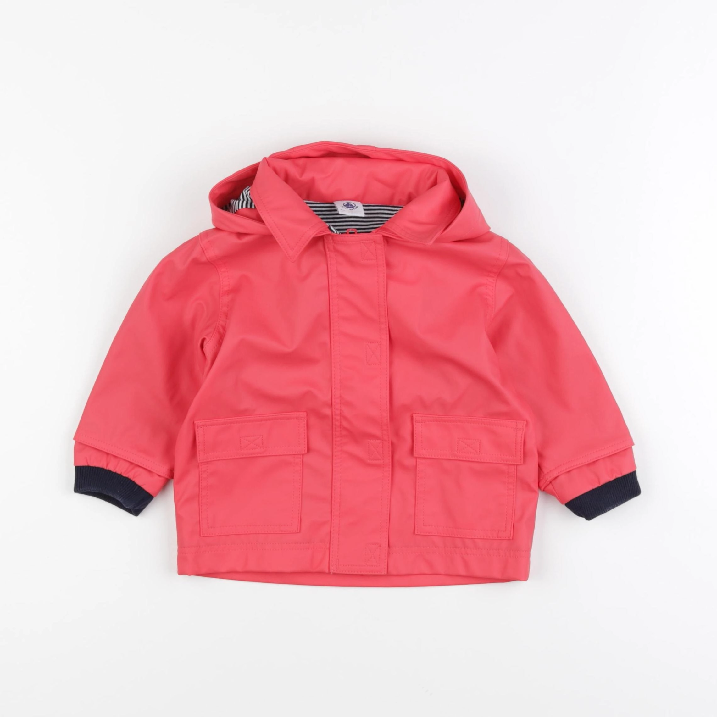 Petit Bateau - imperméable rose - 6 mois