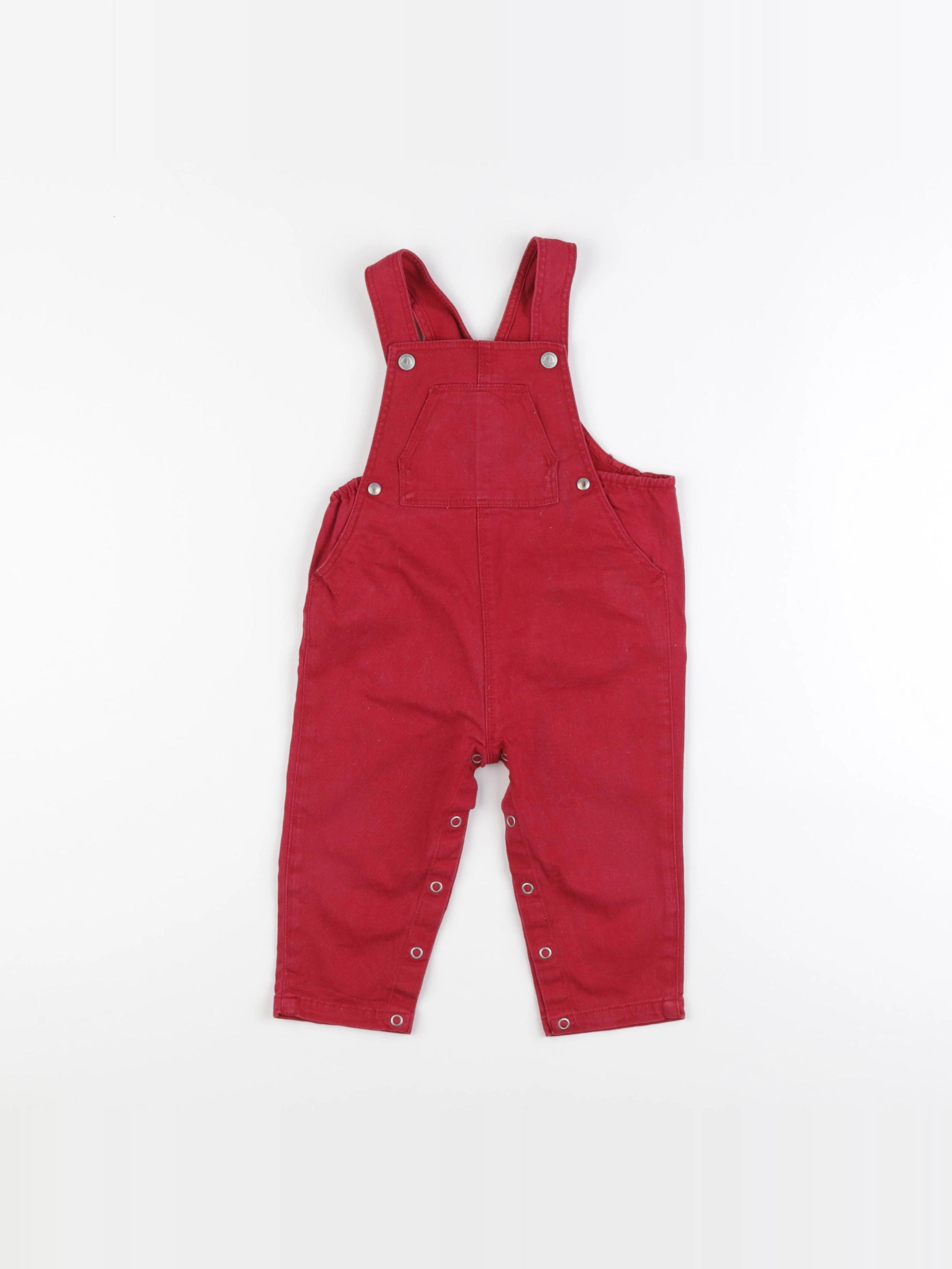Petit Bateau - salopette rouge - 12 mois